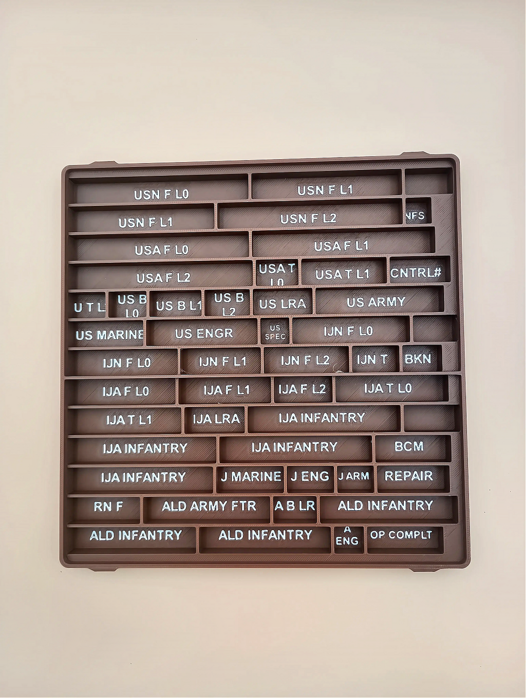 Pacific War Game Organizer & Insert