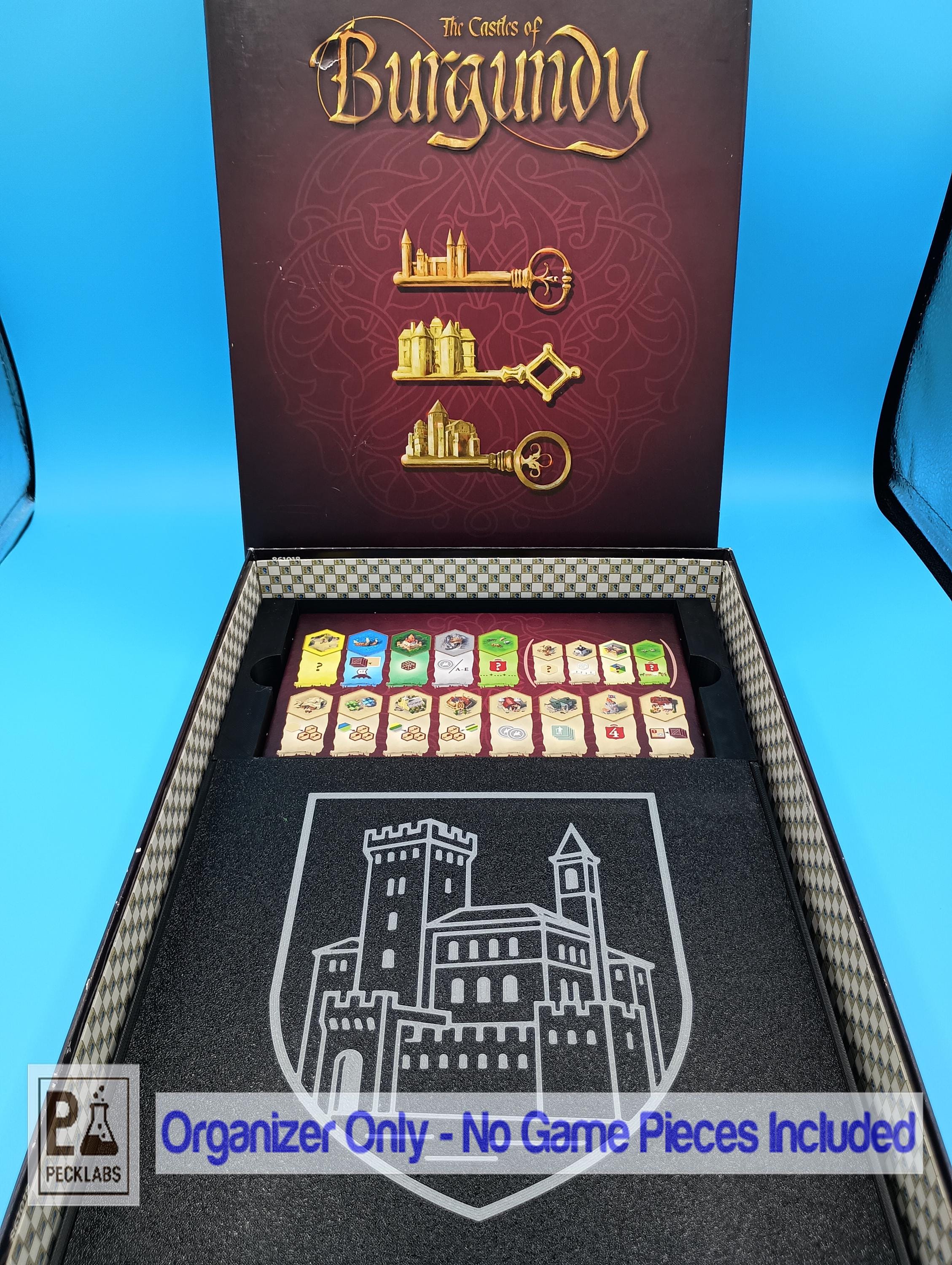 Castles of Burgundy 20th Anniversary: Storage Organizer/Insert with Sliding Lid and Removable Bins
