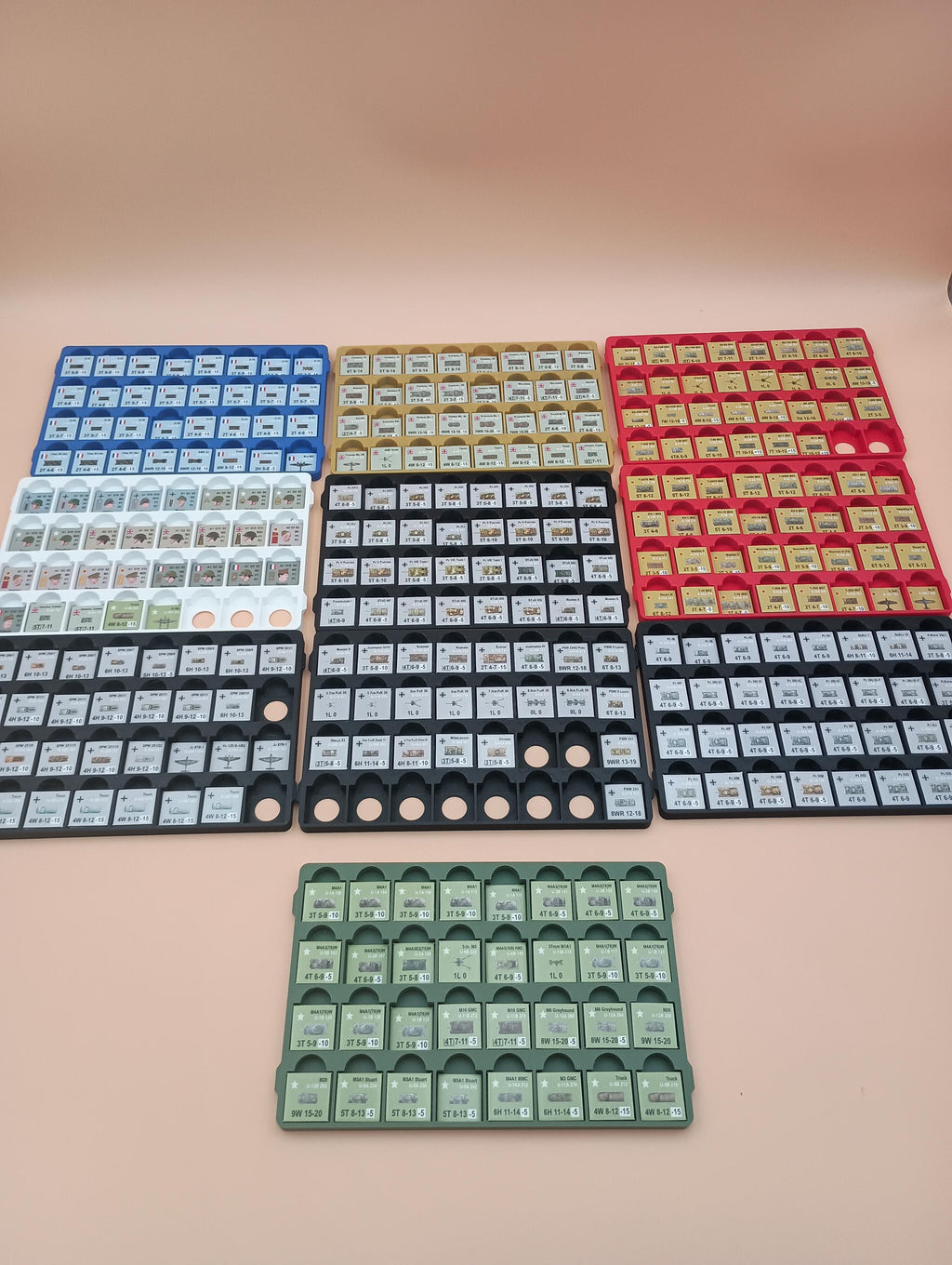 Panzer! All Expansions Compatible Board Game Organizer / Insert