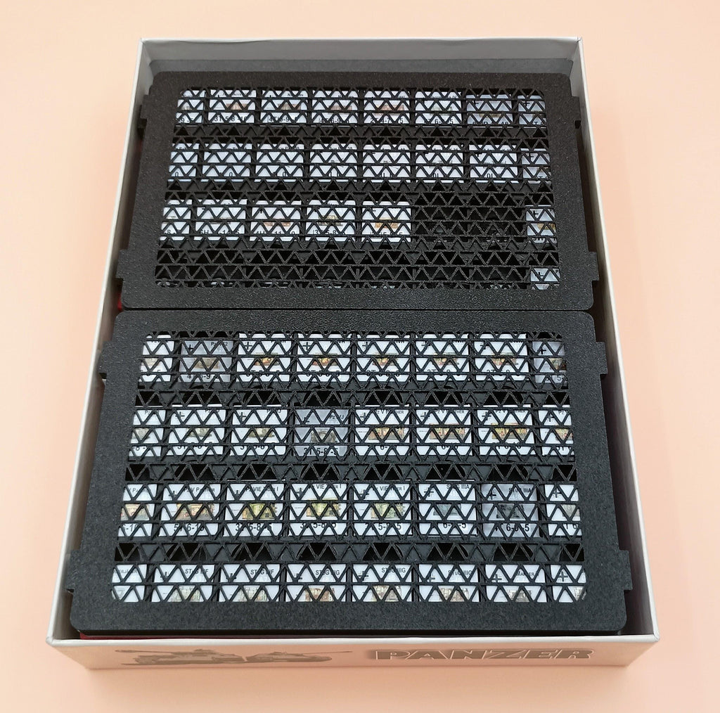 Panzer! All Expansions Compatible Board Game Organizer / Insert