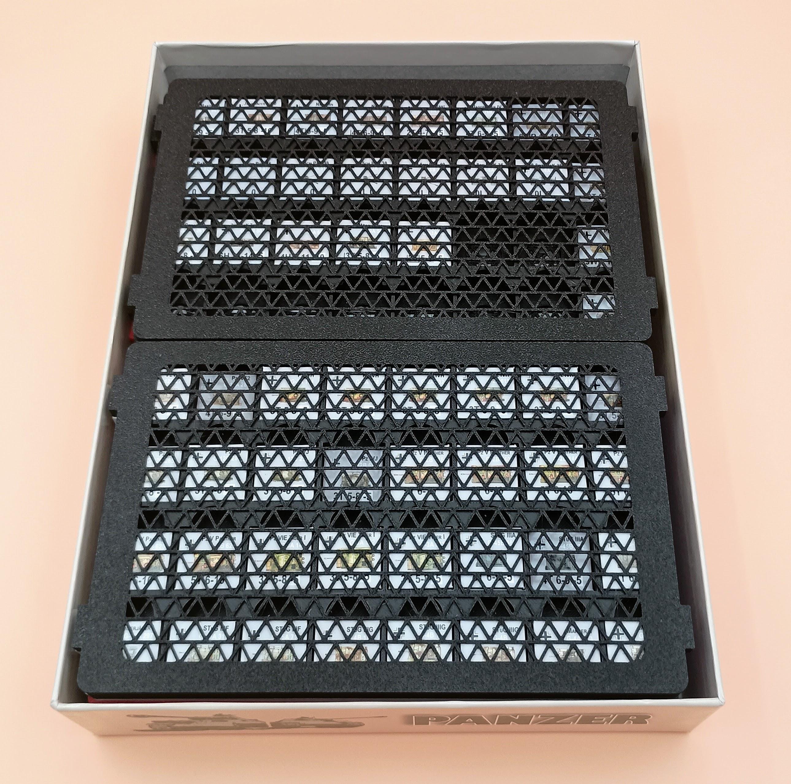 Panzer! All Expansions Compatible Board Game Organizer / Insert