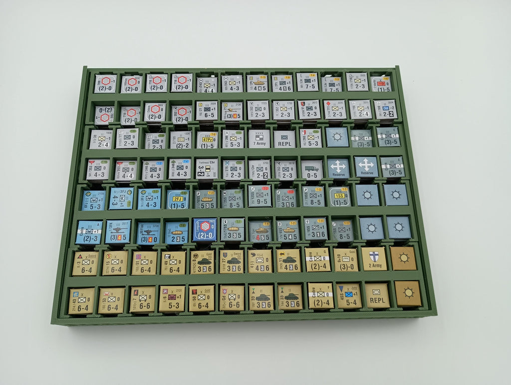 Normandy 44 Counter Organizer: Wargame Storage Insert for Mark Simonitch Games