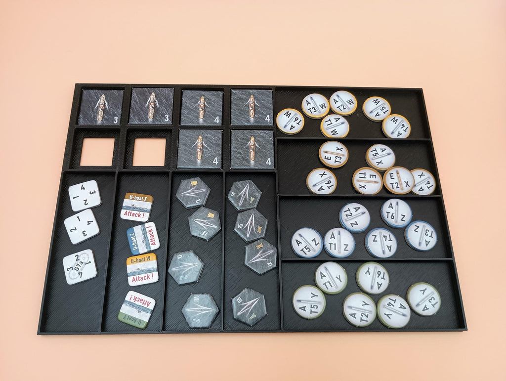Wolfpack: North Atlantic Convoy Struggles Game Organizer and Insert