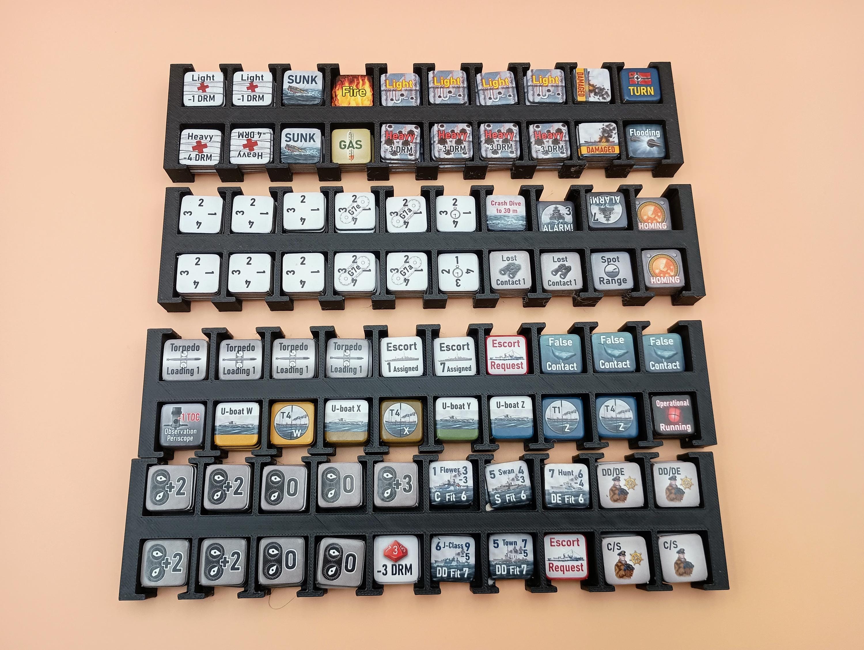Wolfpack: North Atlantic Convoy Struggles Game Organizer and Insert