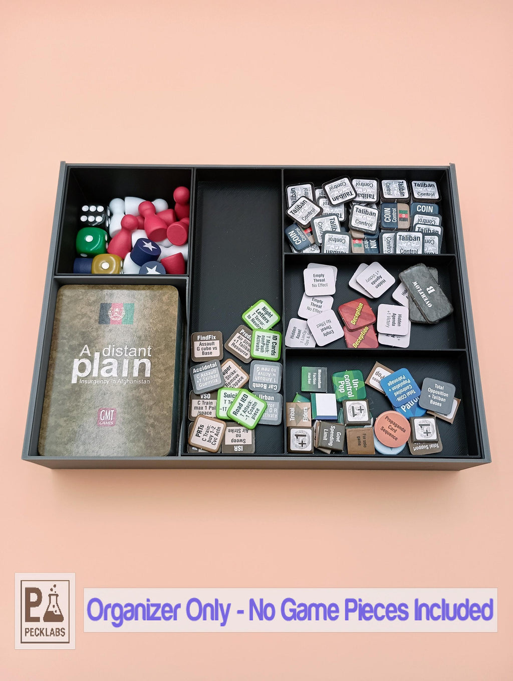 A Distant Plain COIN Volume III Board Game Storage and Organizer