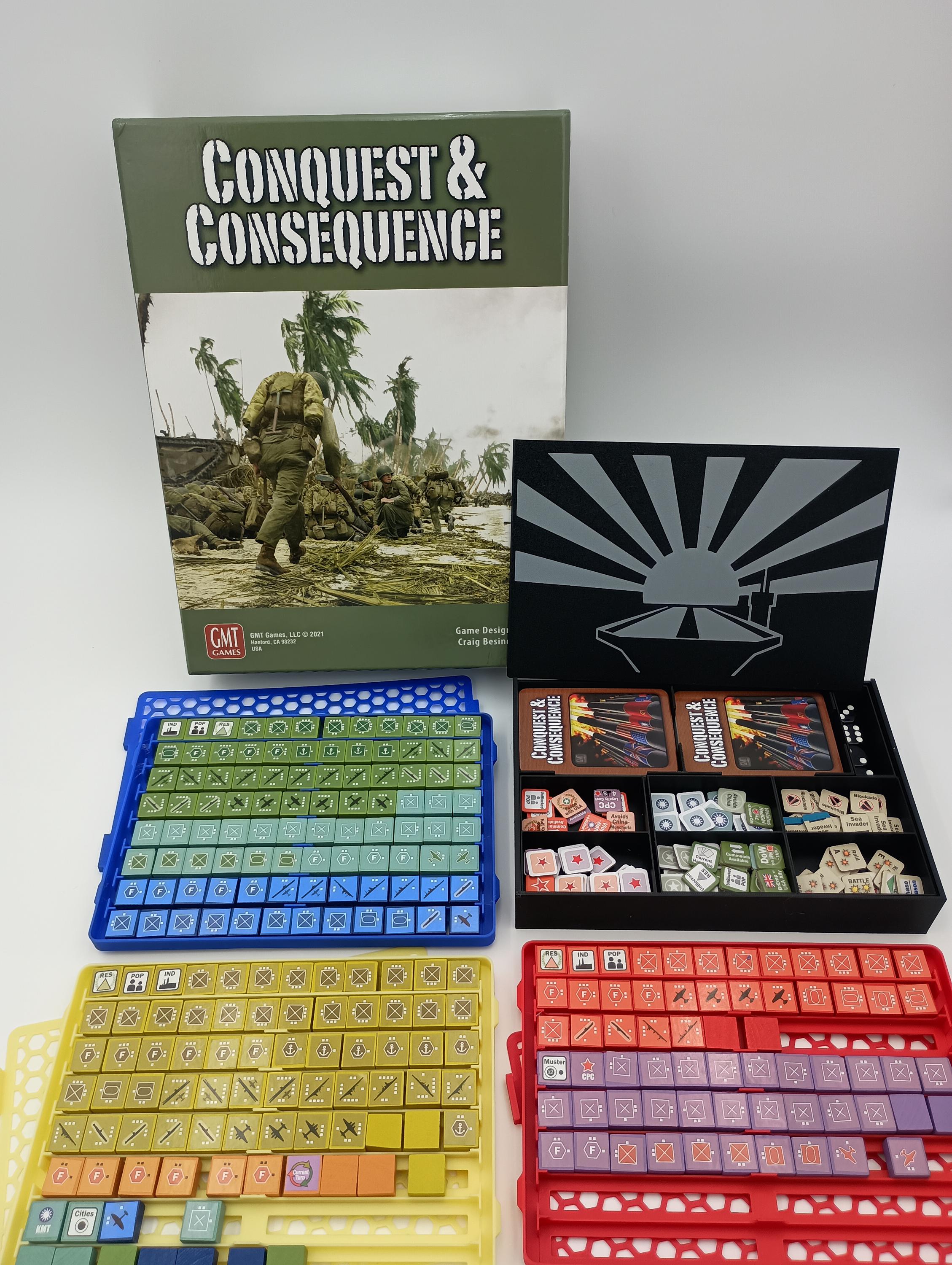 Conquest & Consequence Game Storage Organizer