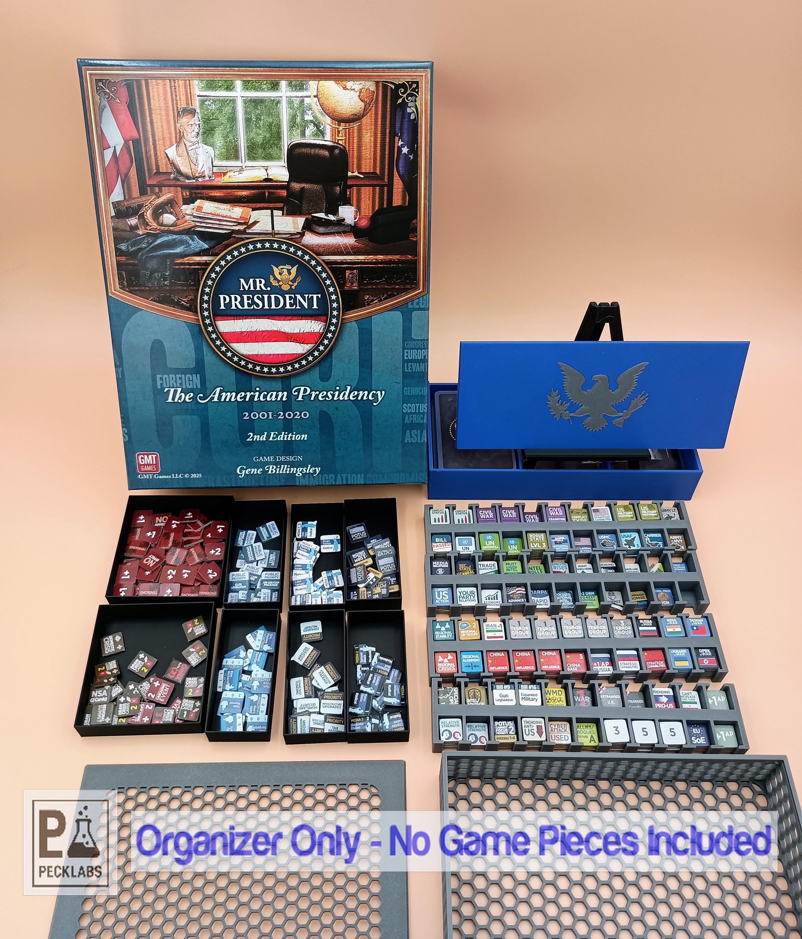 Mr. President Second Edition The American Presidency Game Organizer and Storage