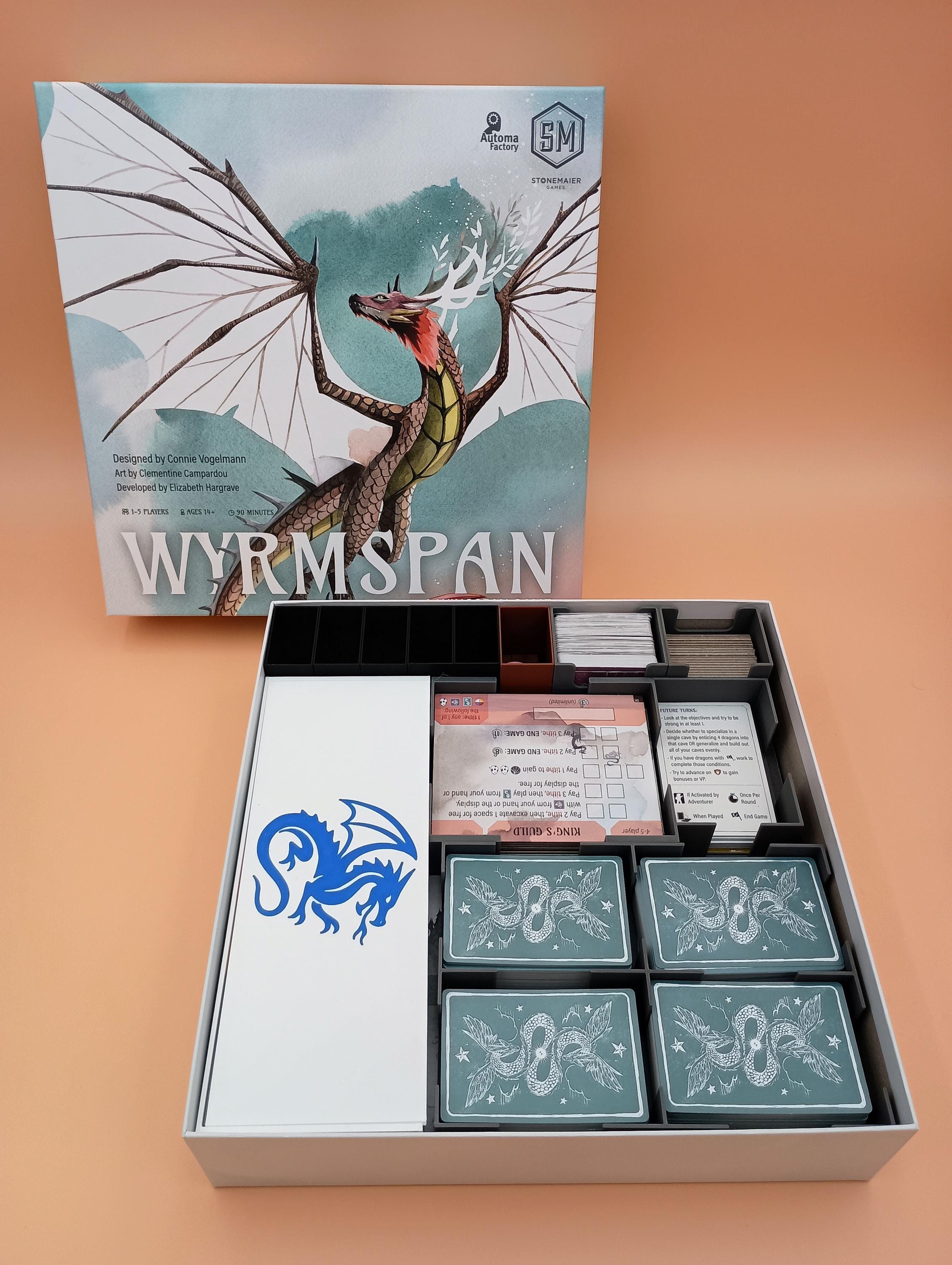 Wyrmspan and Wyrmspan Academy Compatible Game Storage Organizer
