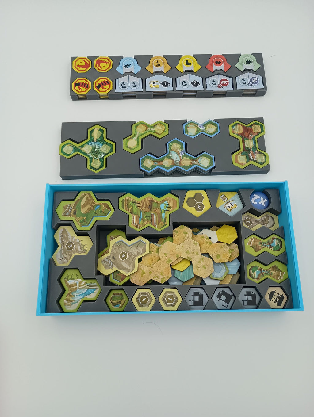 Ark Nova and Marine Worlds Board Game Organizer & Insert