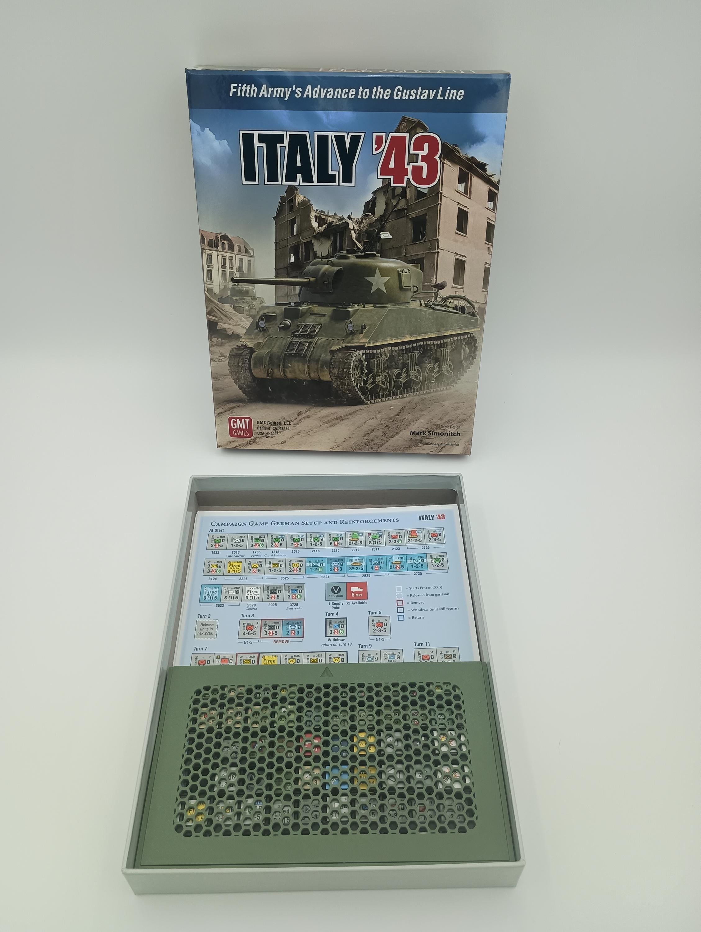 Italy 43 Board Game Counter Storage Organizer