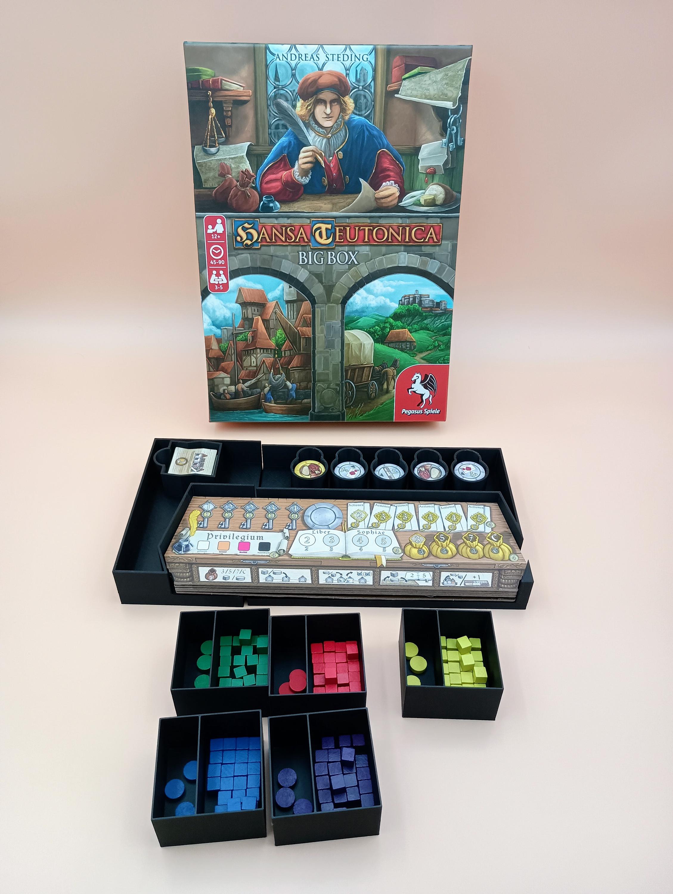 Hansa Teutonica Big Box: Game Insert and Organizer