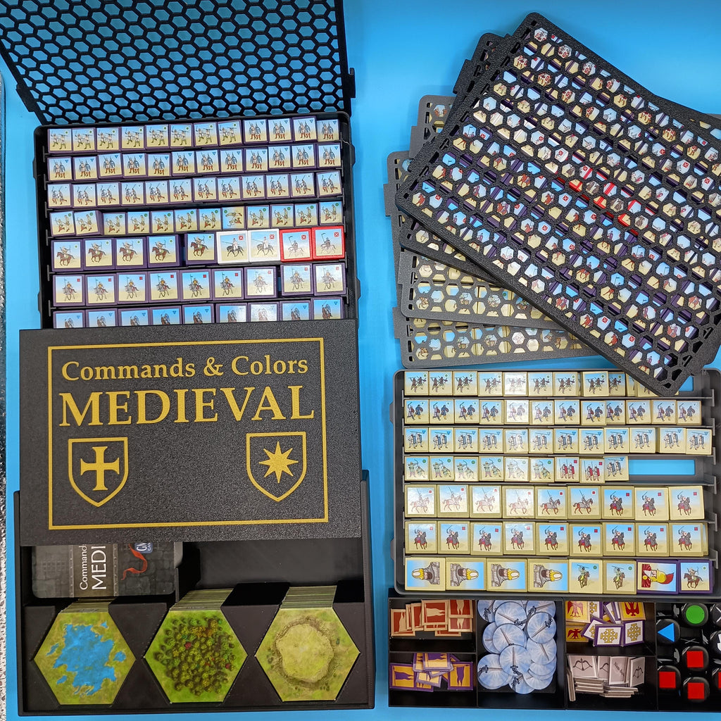 Commands and Colors Medieval Storage Organizer: Crusades Expansion Compatible with Snapping Lids
