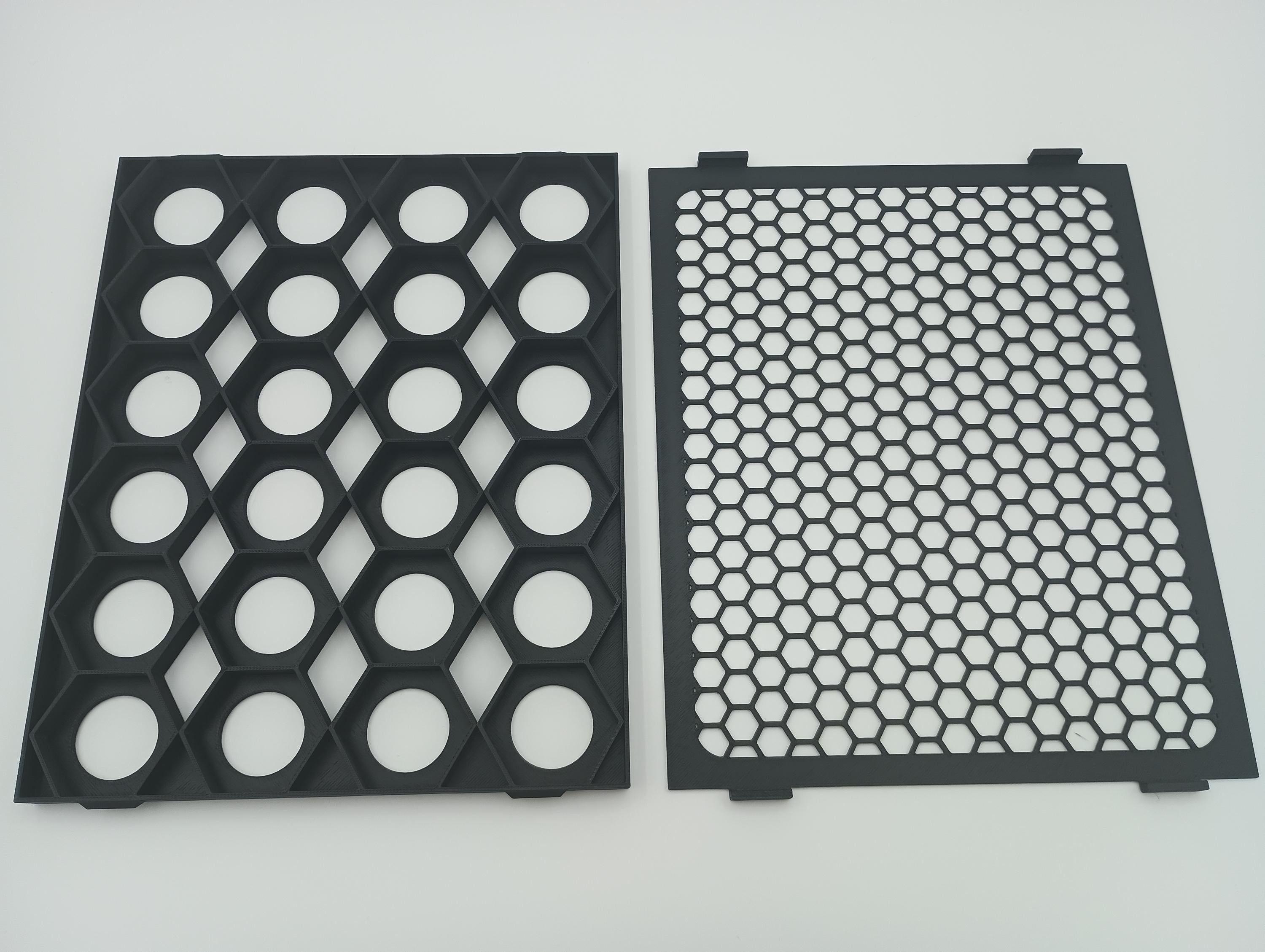 1830 Board Game Organizer and Insert with Snapping Lids for Hex Storage