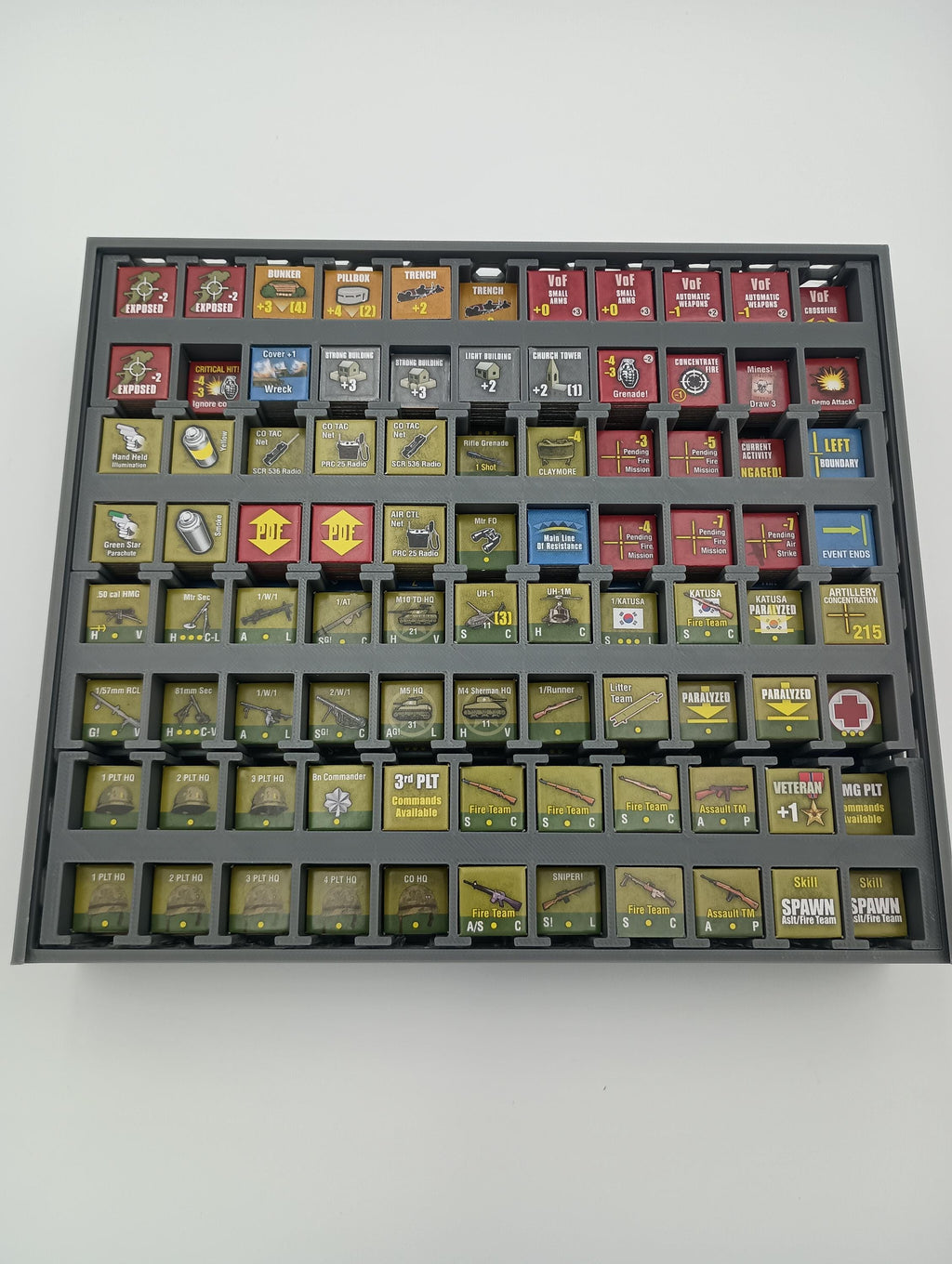 Fields of Fire Deluxe: Board Game Insert & Organizer