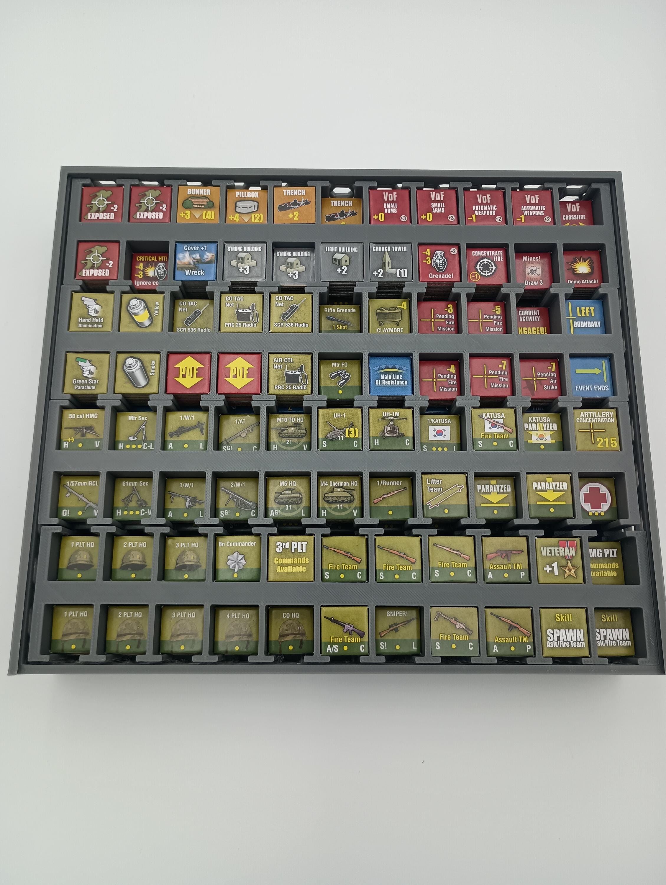 Fields of Fire Deluxe: Board Game Insert & Organizer