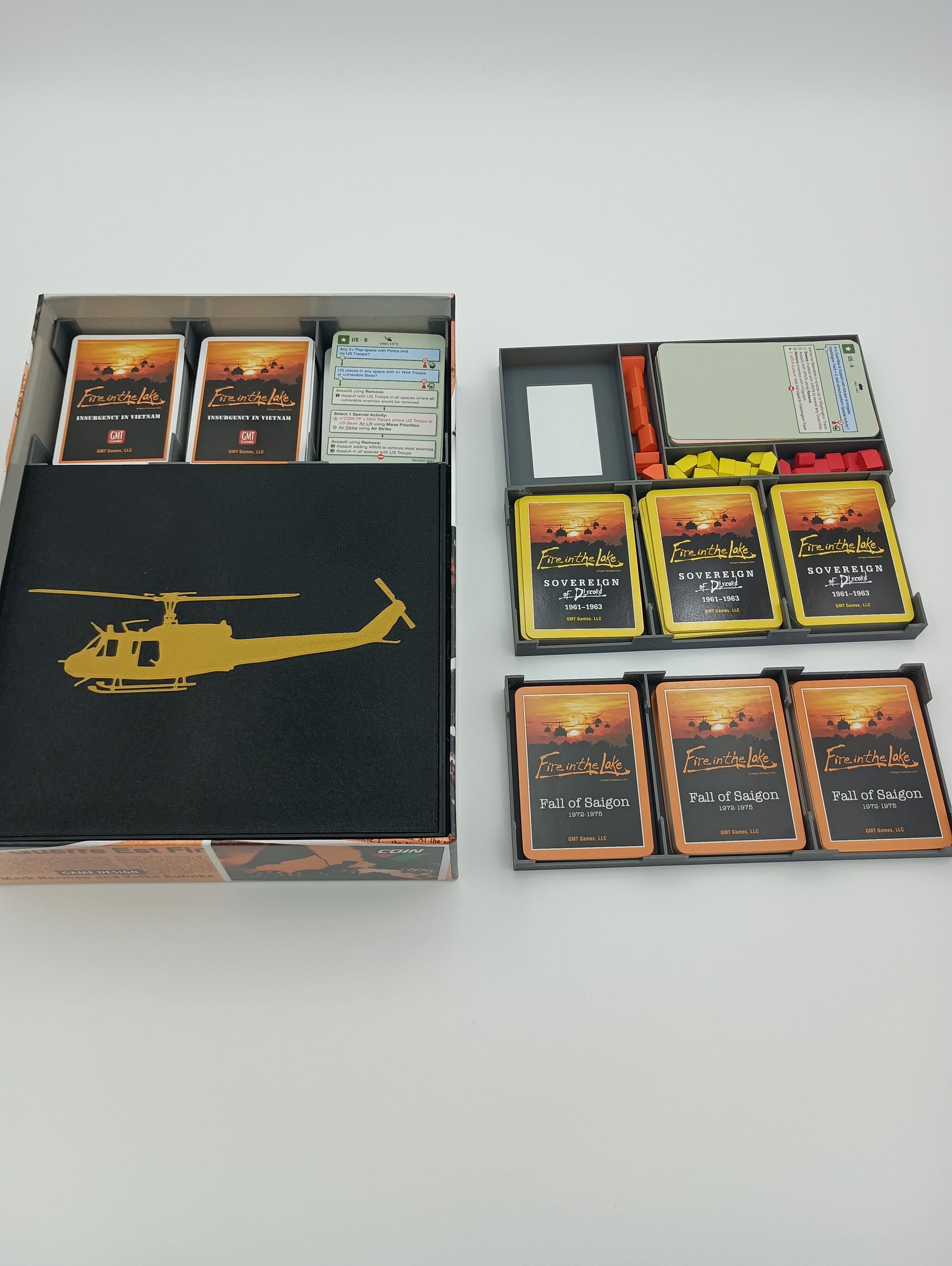 Fire in the Lake and All Expansions Game Insert/Organizer
