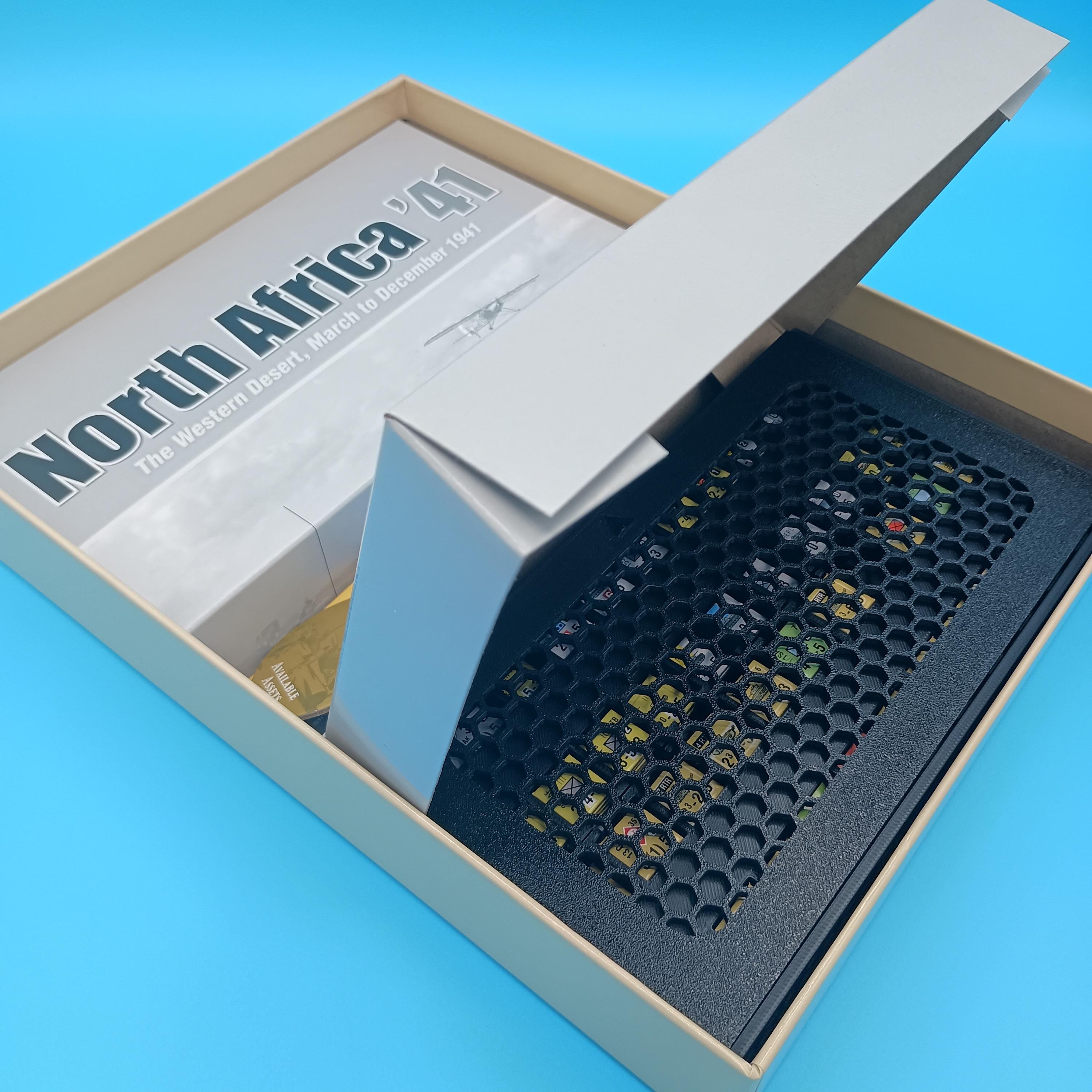 North Africa 41 Insert/Organizer Wargame Counter Storage Solution for Mark Simonitch / GMT Games