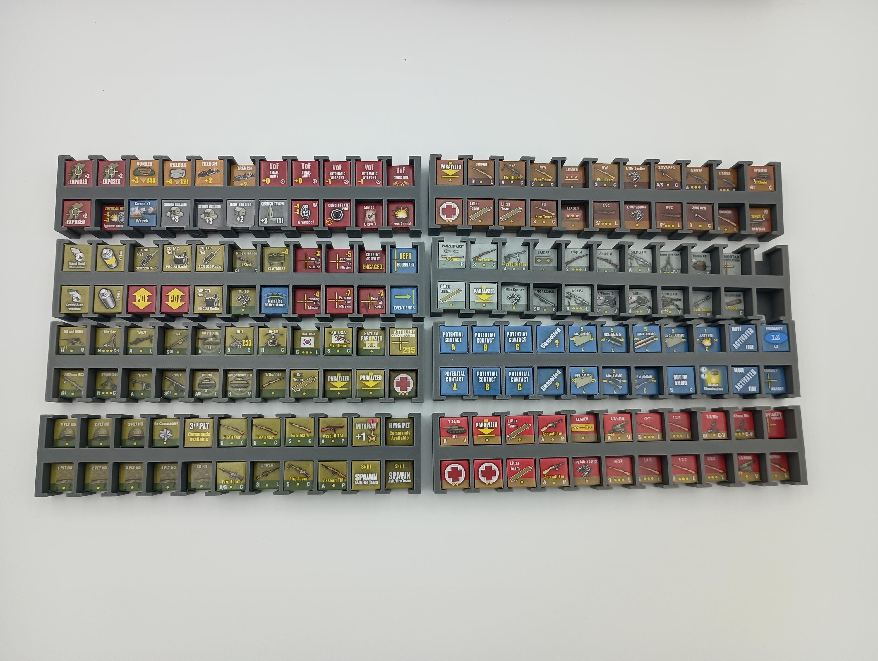 Fields of Fire Deluxe: Board Game Insert & Organizer