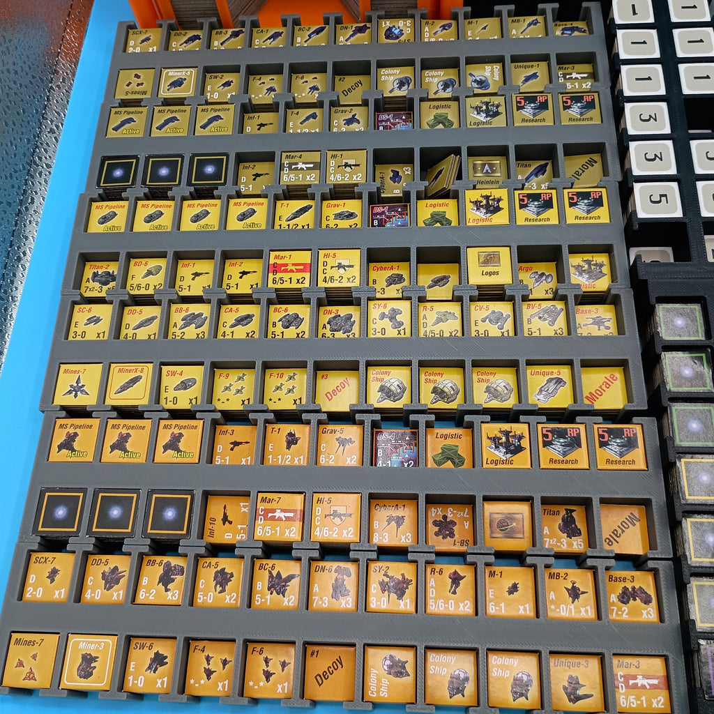 Space Empires 4X Organizer: All Expansions Compatible, Board Game Insert