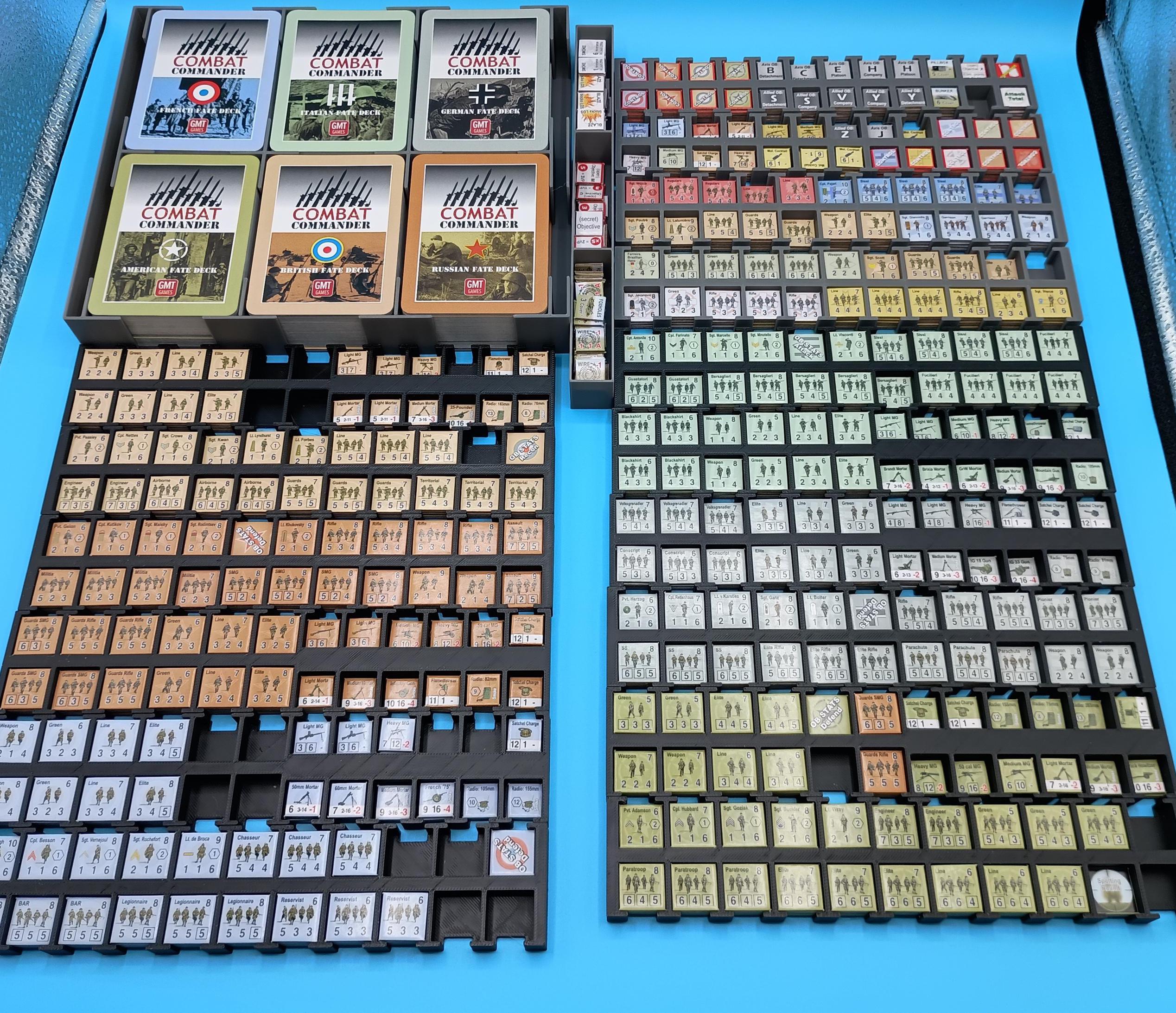Combat Commander 20th Anniversary Edition Storage Organizer