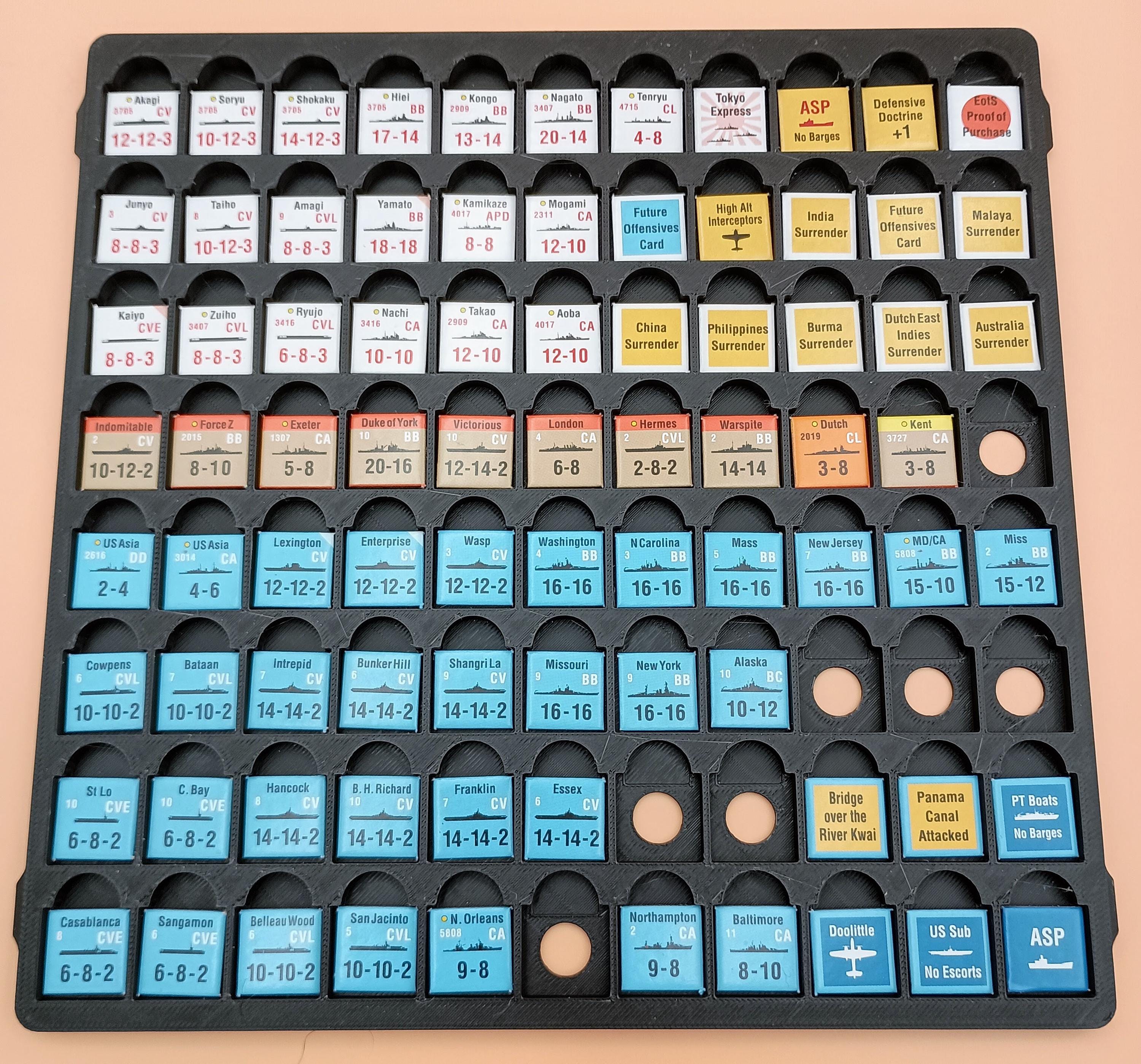 Empire of the Sun Board Game Vertical Safe Counter Organizer