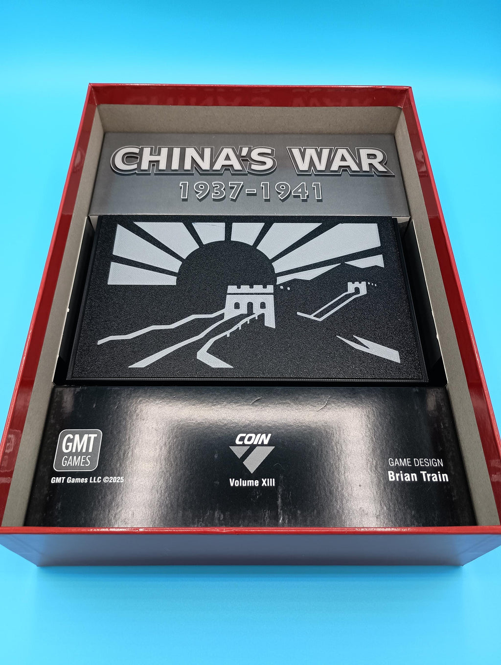 China's War Game Insert/Organizer with Sliding Dovetail Lid