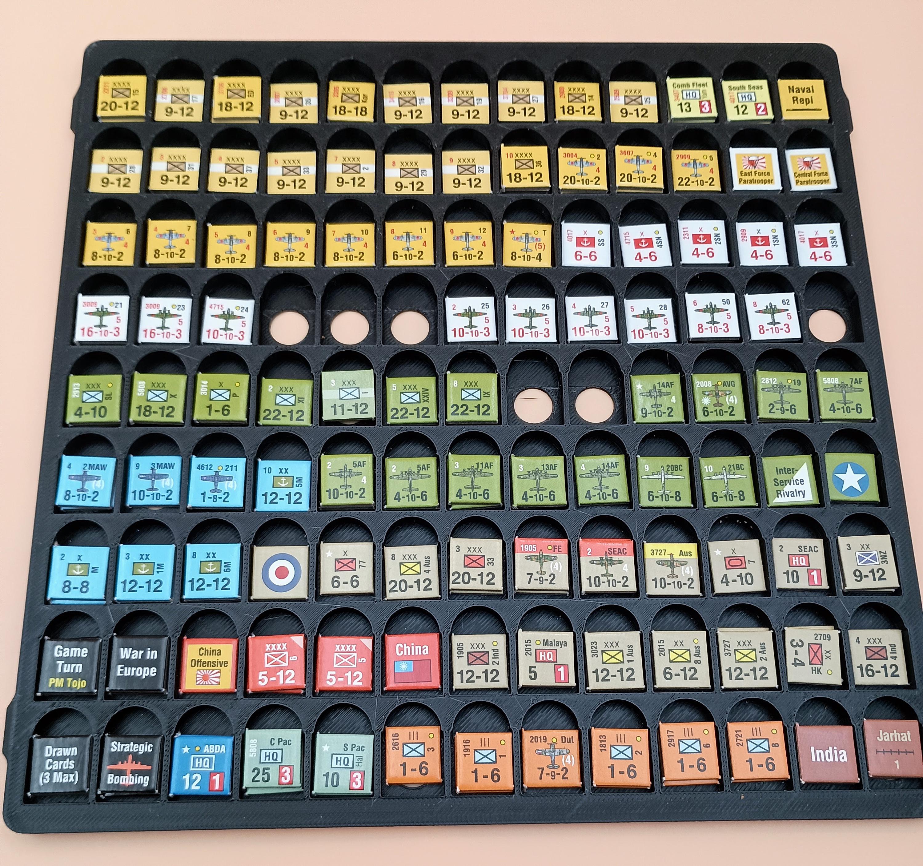 Empire of the Sun Board Game Vertical Safe Counter Organizer