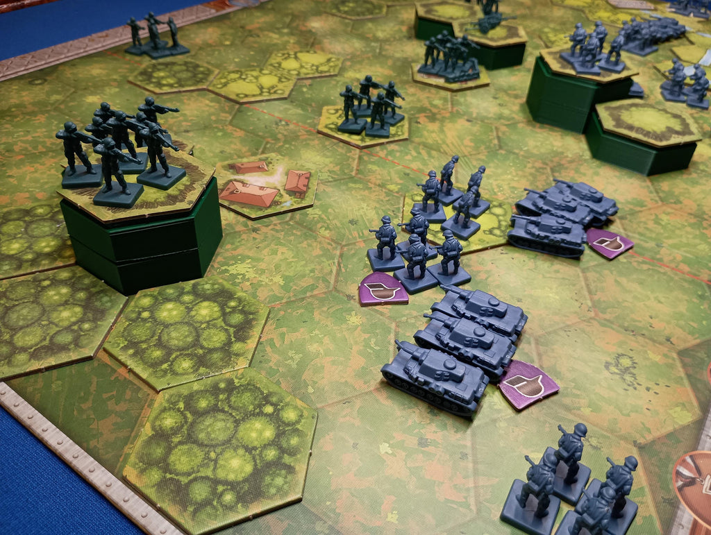 Stackable Hex Terrain Tiles 17MM: Memoir '44 & Command and Colors