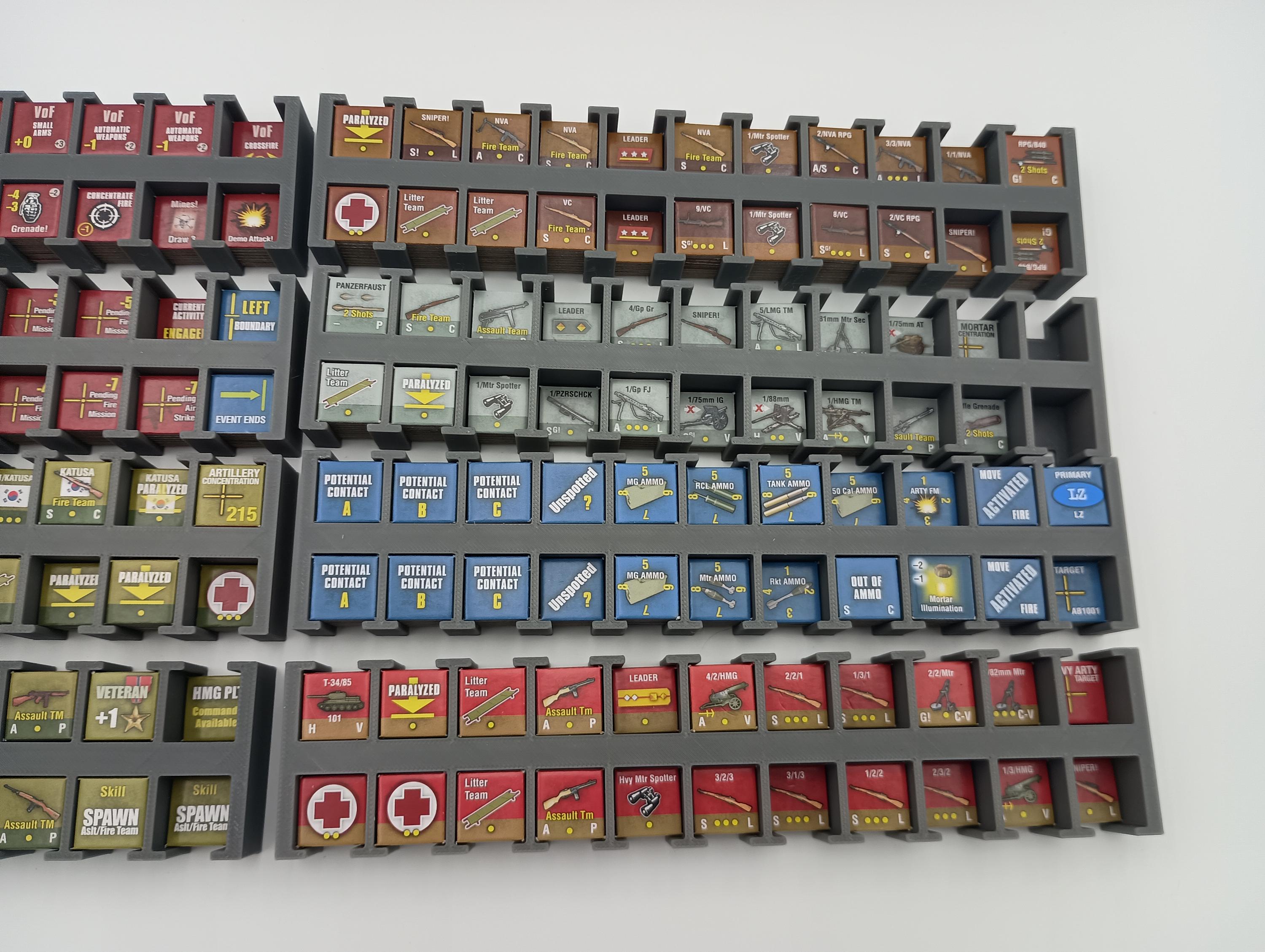 Fields of Fire Deluxe: Board Game Insert & Organizer
