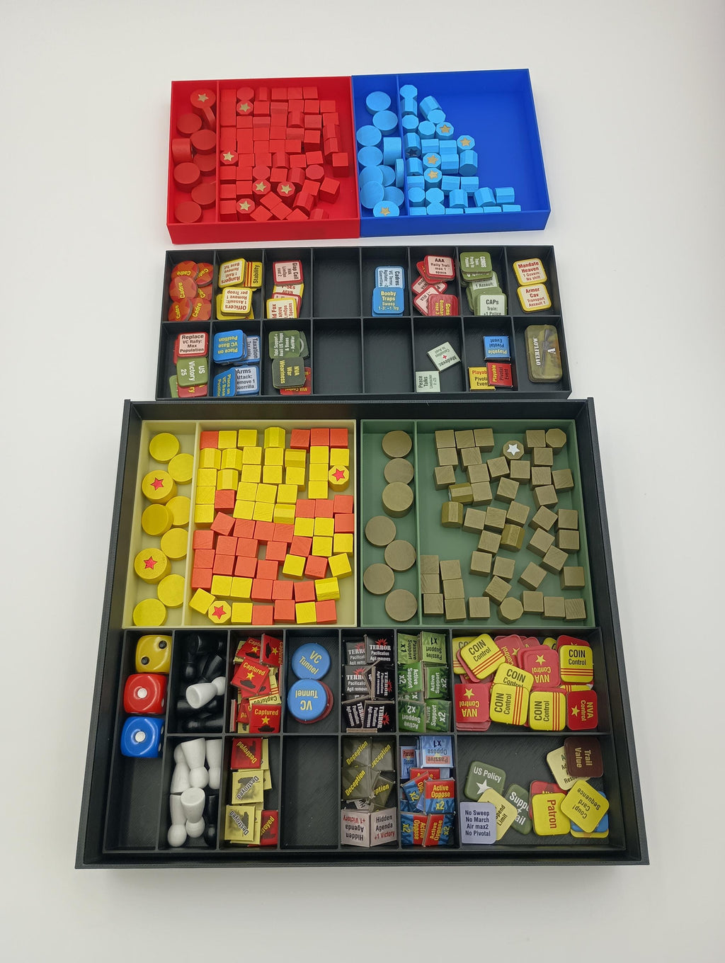 Fire in the Lake and All Expansions Game Insert/Organizer