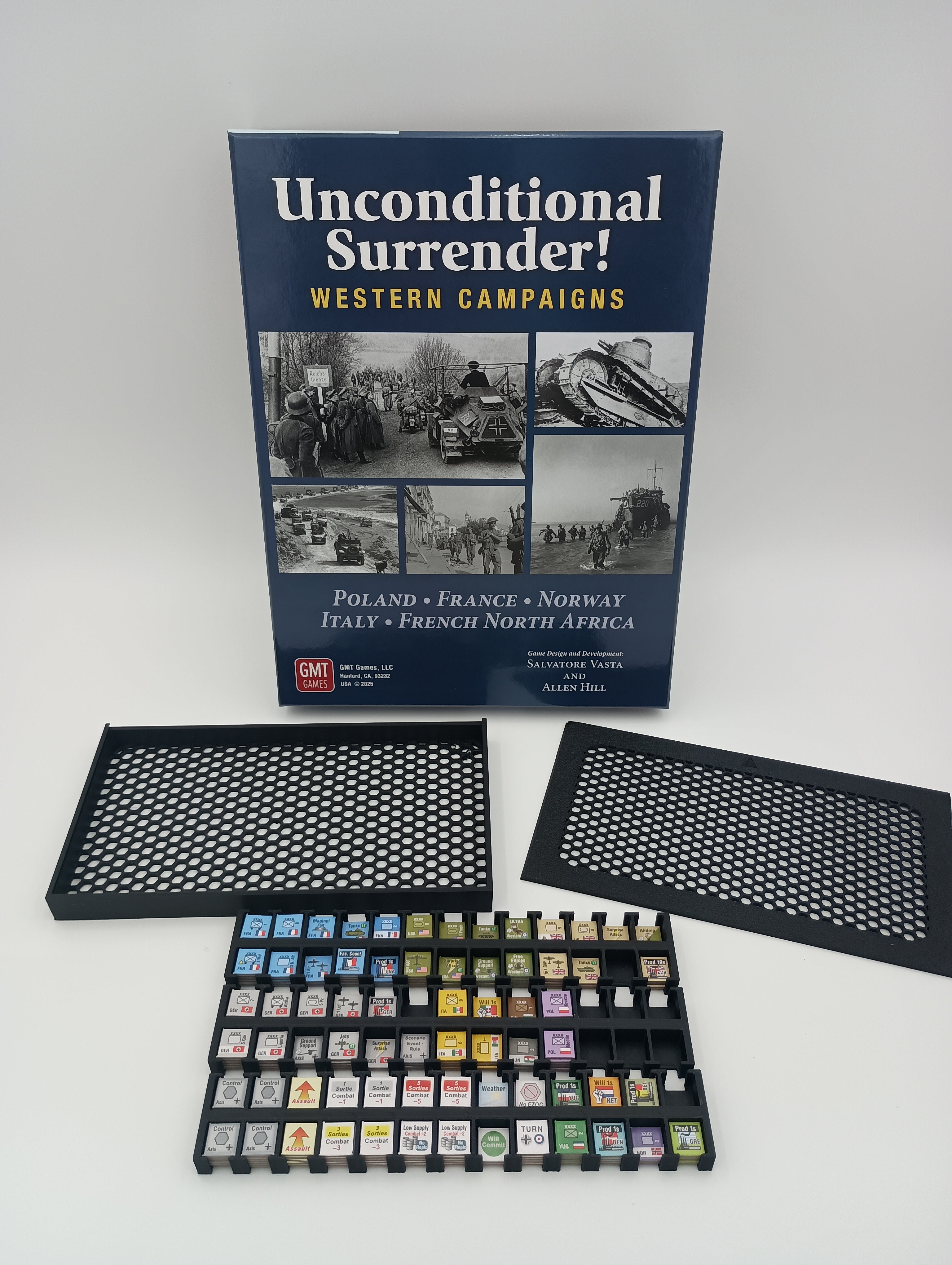 Unconditional Surrender: The Western Campaigns board game organizer