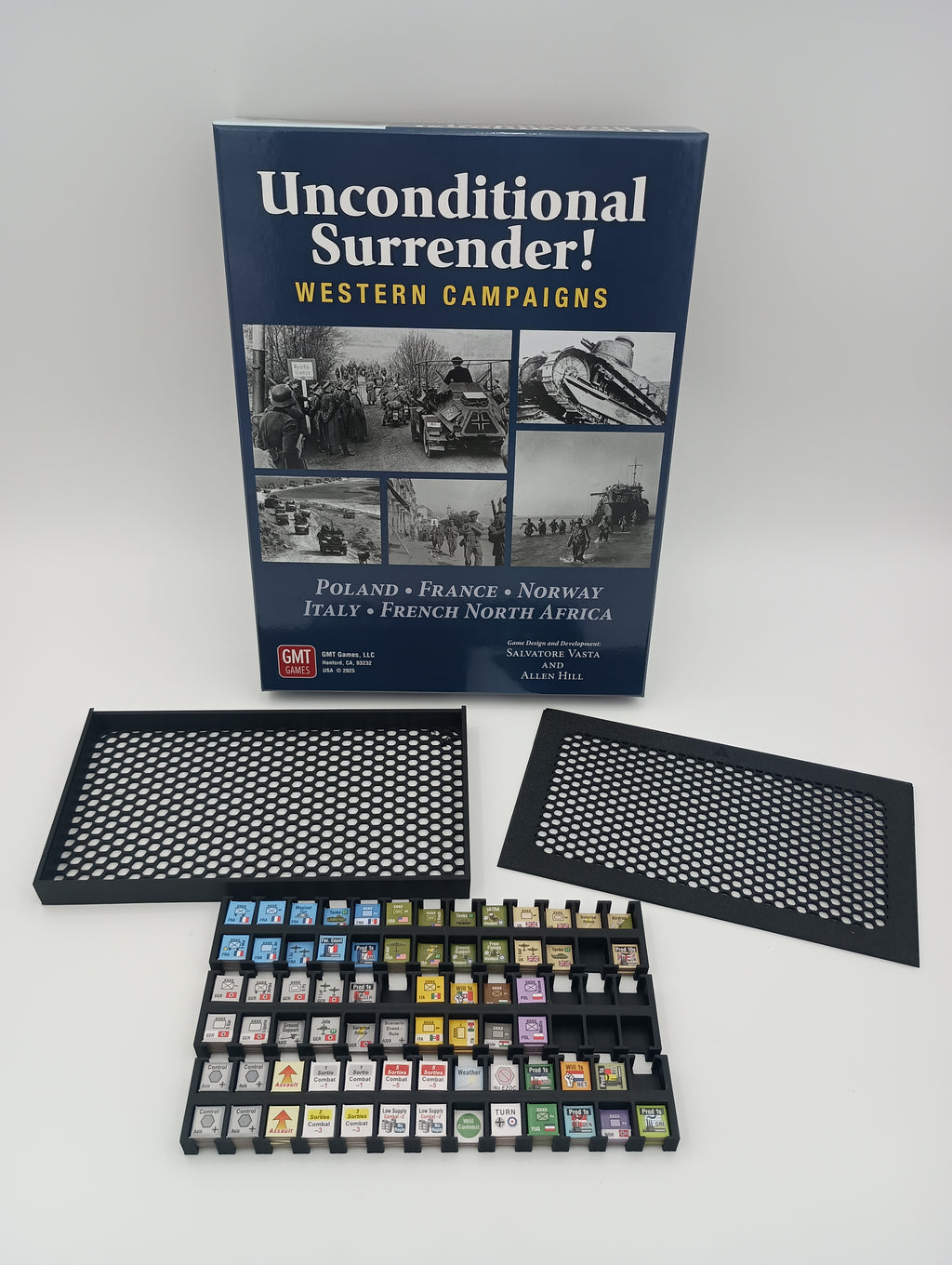 Unconditional Surrender: The Western Campaigns board game organizer