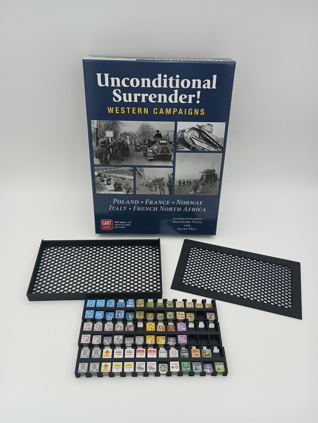 Unconditional Surrender: The Western Campaigns board game organizer