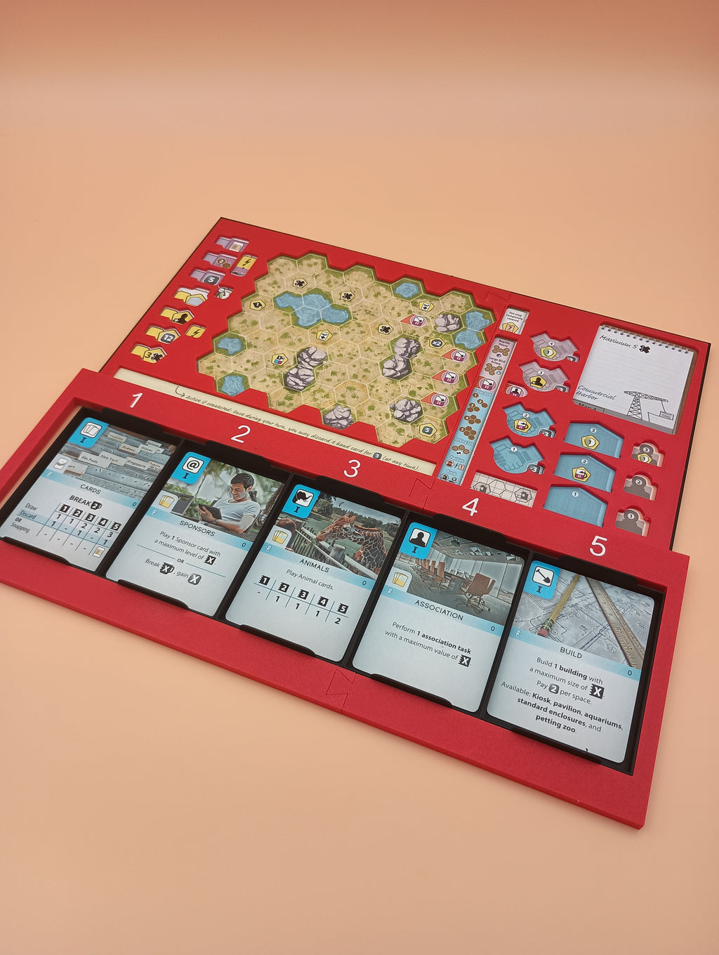 Ark Nova Modular Player Board Holders & Overlays