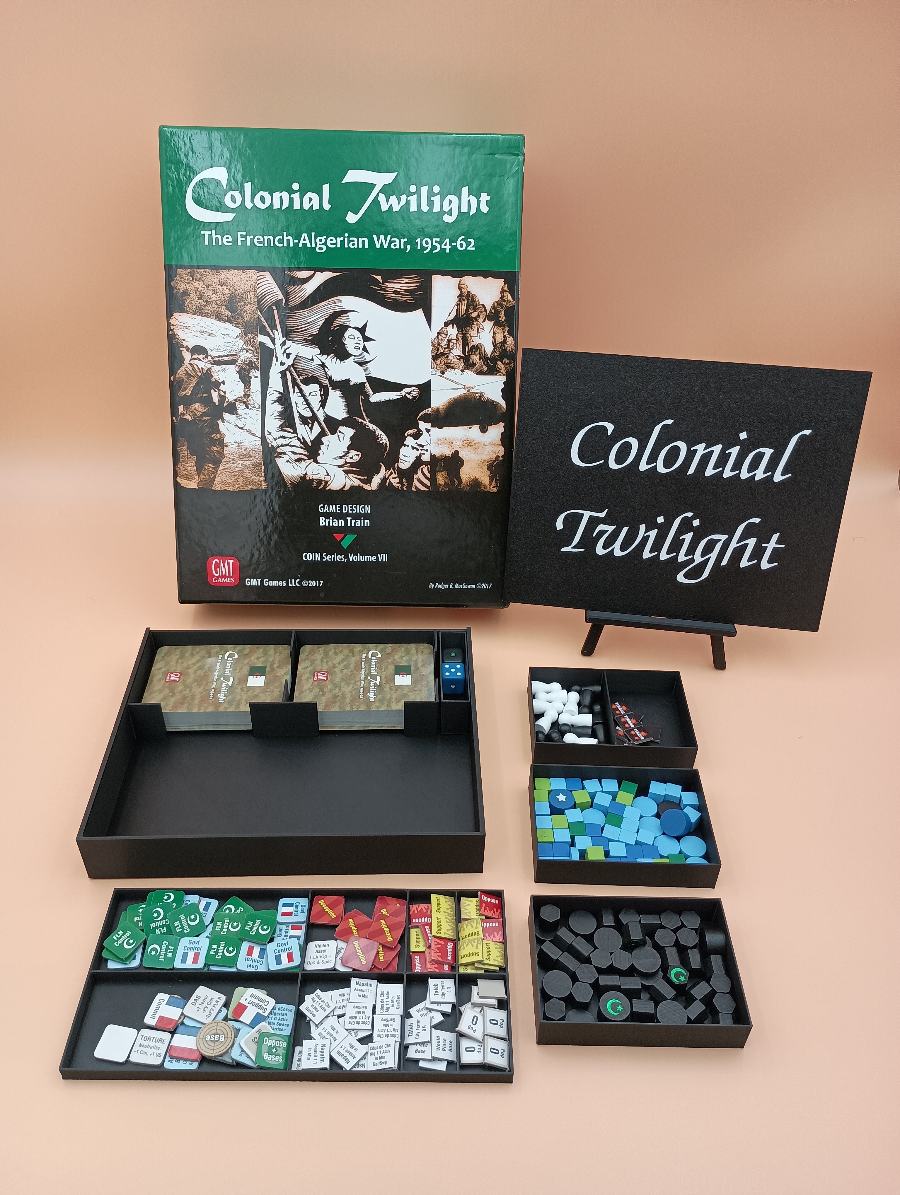 Colonial Twilight: The French Algerian War Board Game Organizer