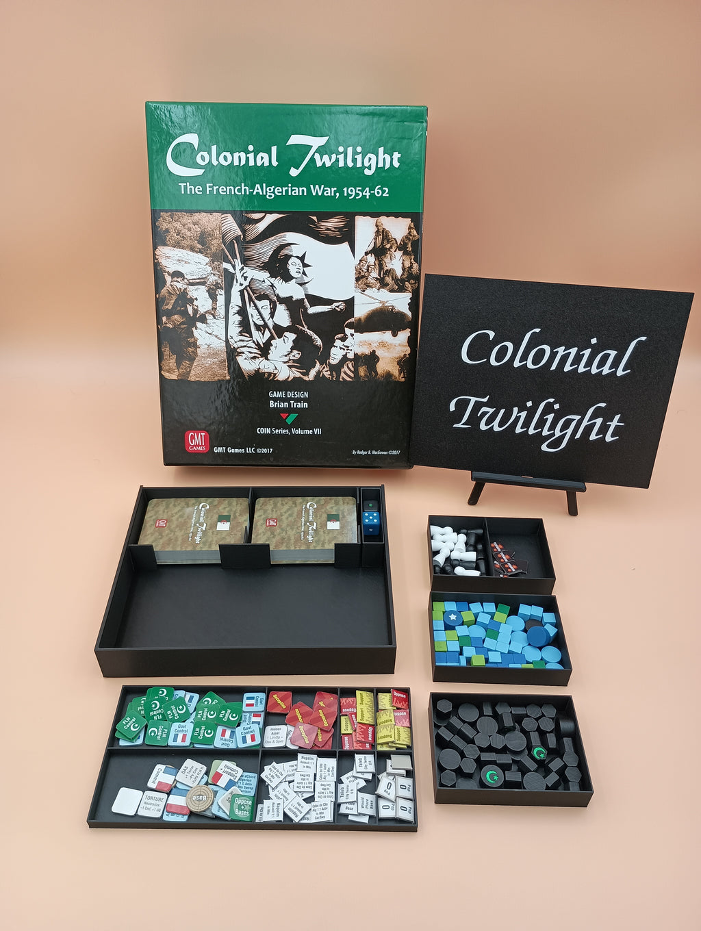 Colonial Twilight: The French Algerian War Board Game Organizer
