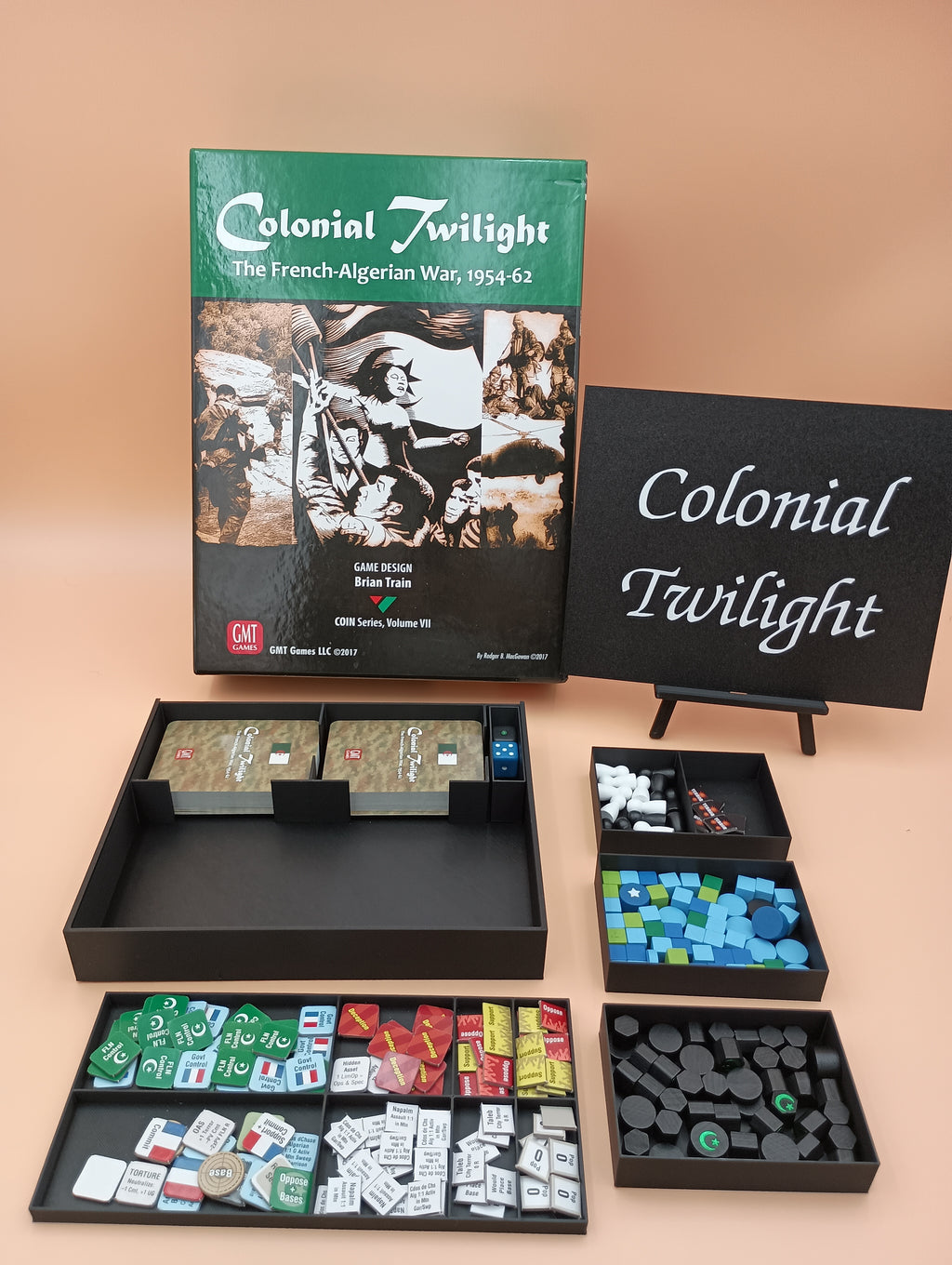 Colonial Twilight: The French Algerian War Board Game Organizer