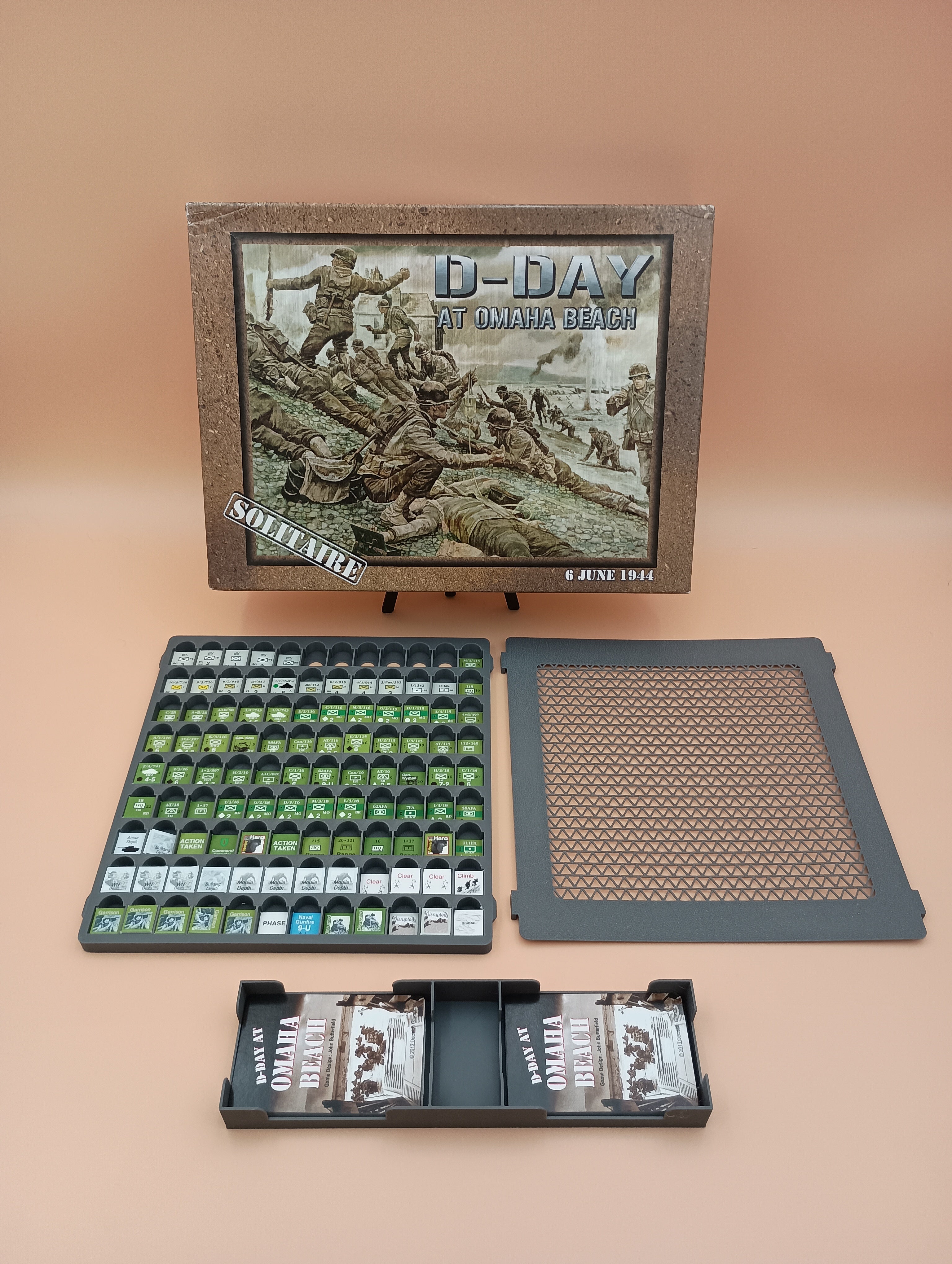 D-Day at Omaha Beach Board Game Organizer And Counter Storage