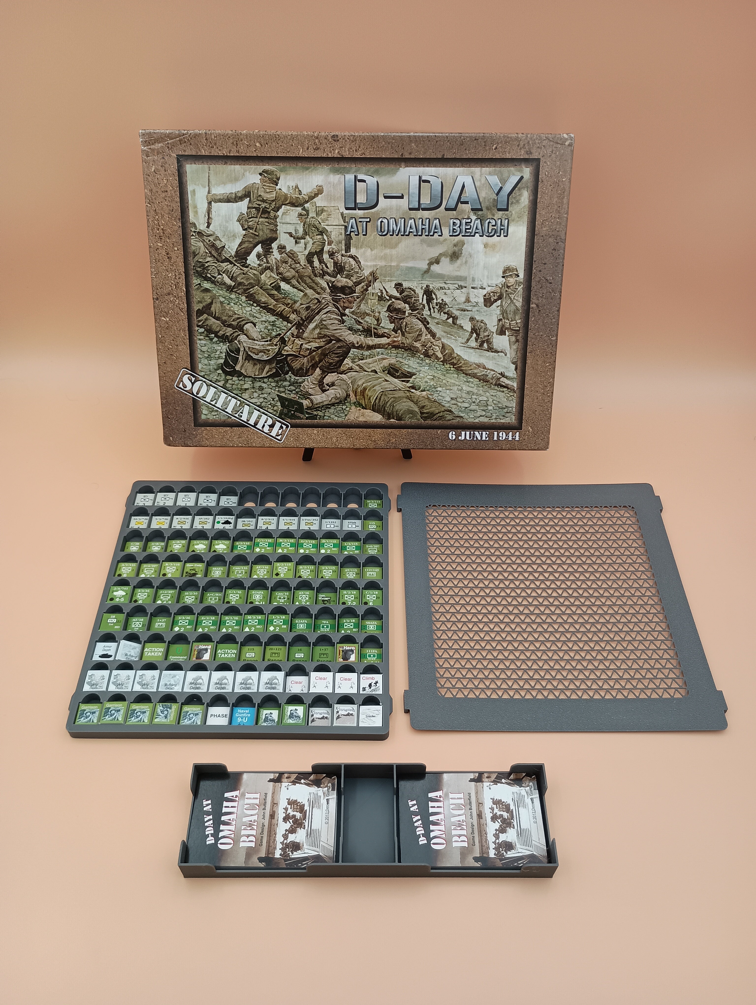 D-Day at Omaha Beach Board Game Organizer And Counter Storage