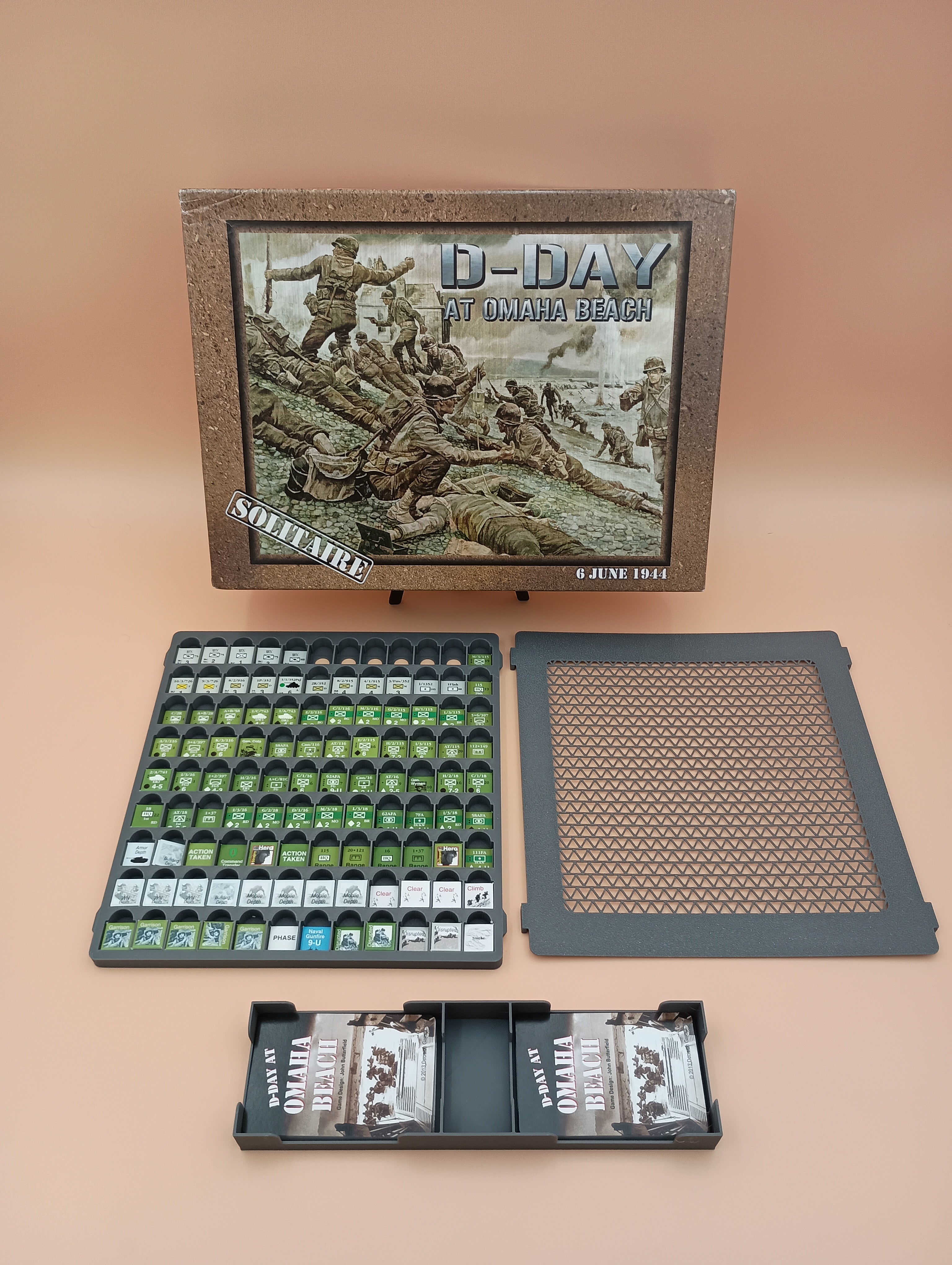 D-Day at Omaha Beach Board Game Organizer And Counter Storage