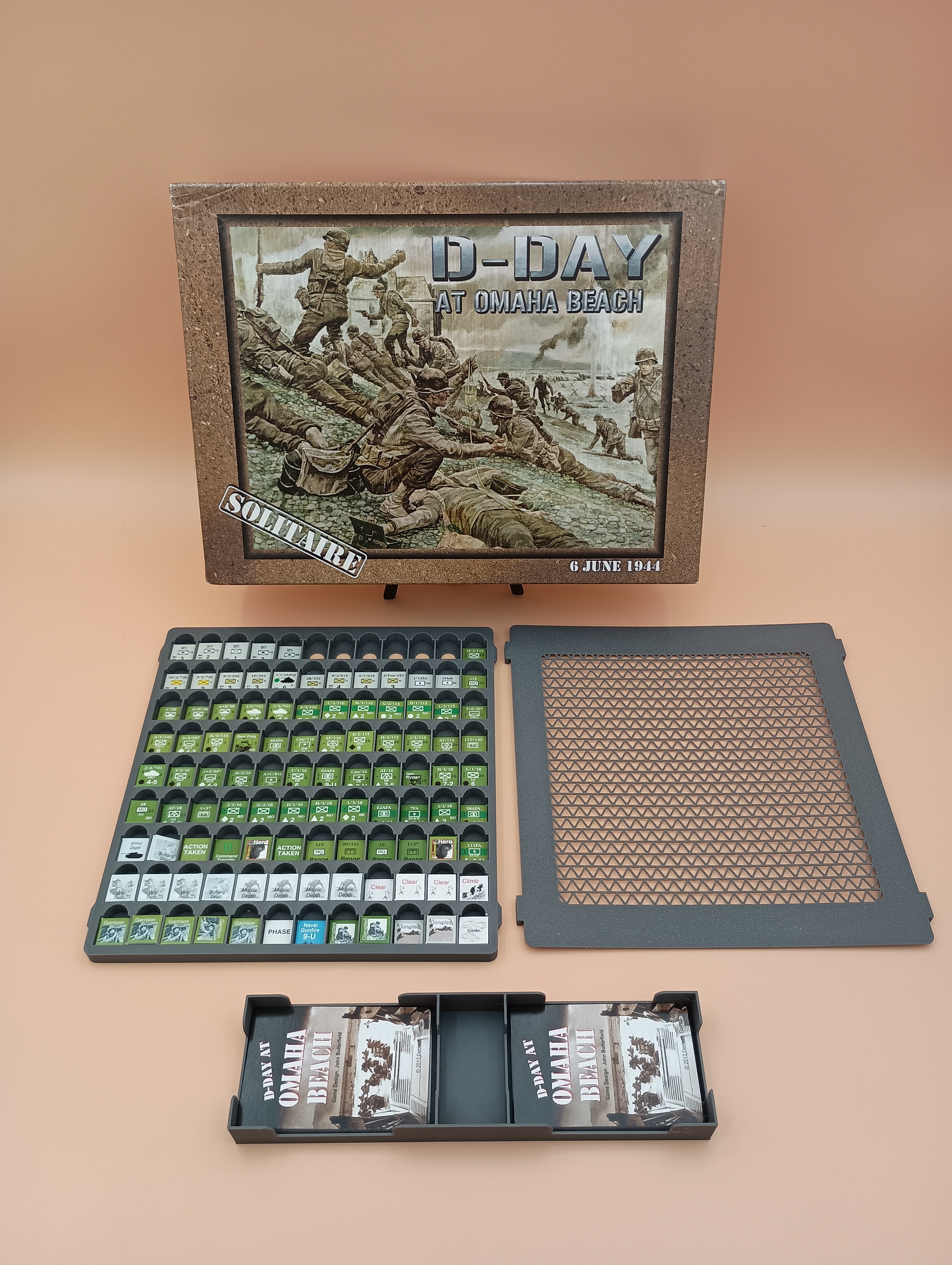 D-Day at Omaha Beach Board Game Organizer And Counter Storage