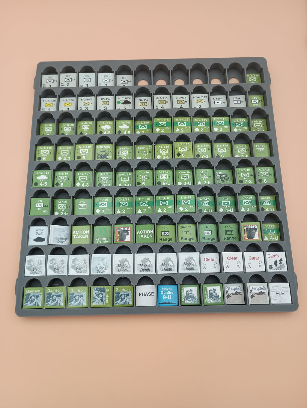 D-Day at Omaha Beach Board Game Organizer And Counter Storage