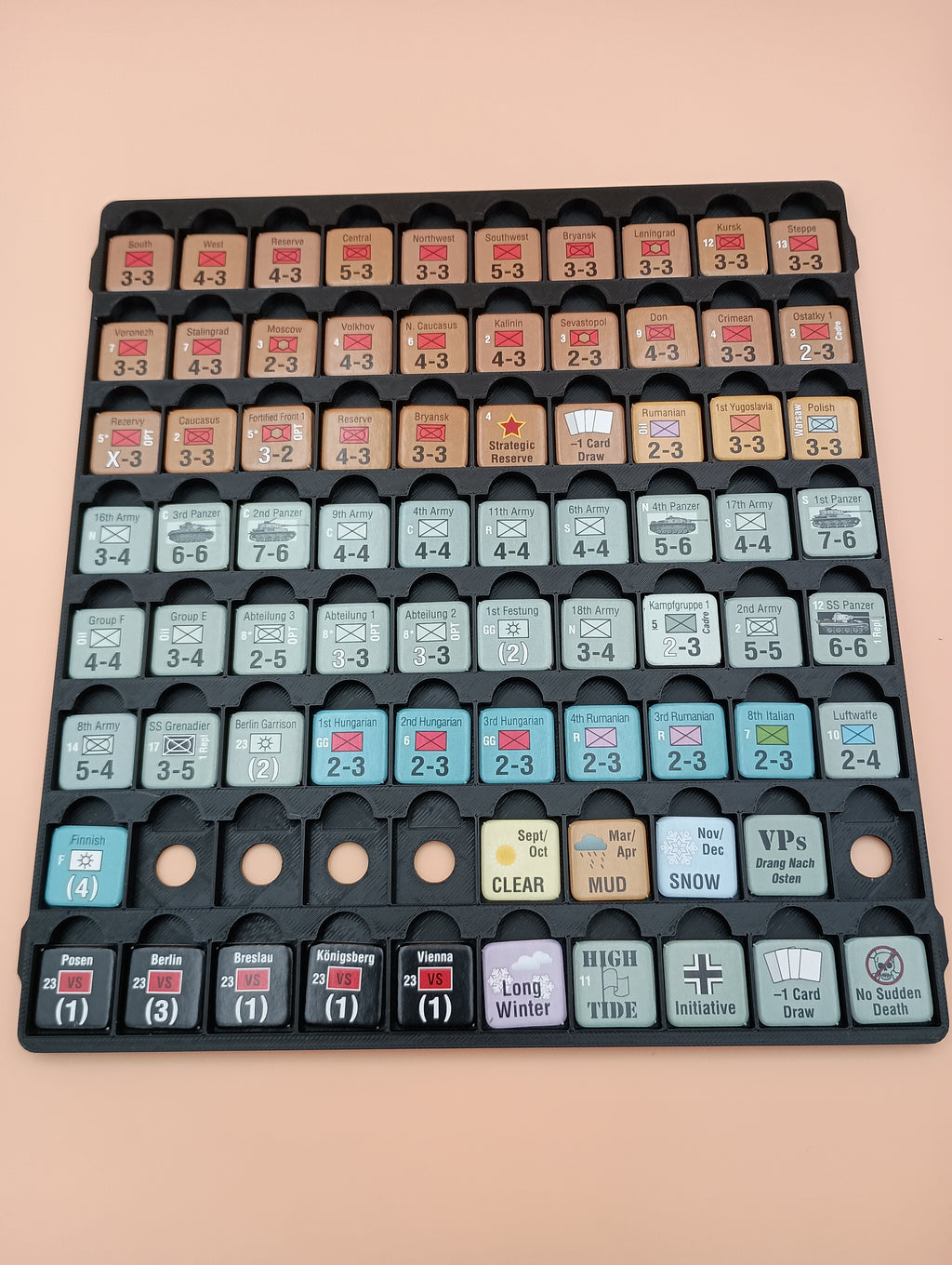 No Retreat: The Russian Front Board Game organizer