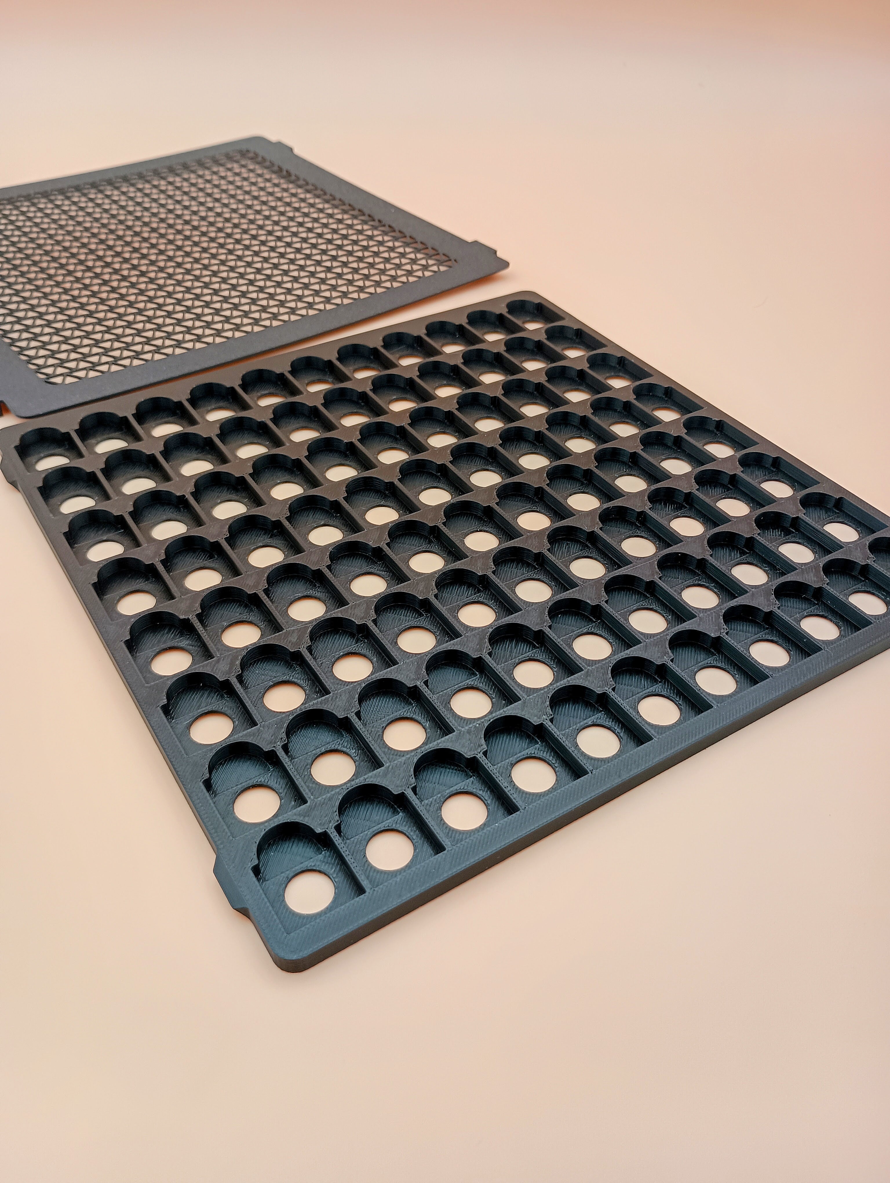 Wargame Counter Storage Tray: 5/8" Lidded for Vertical Storage