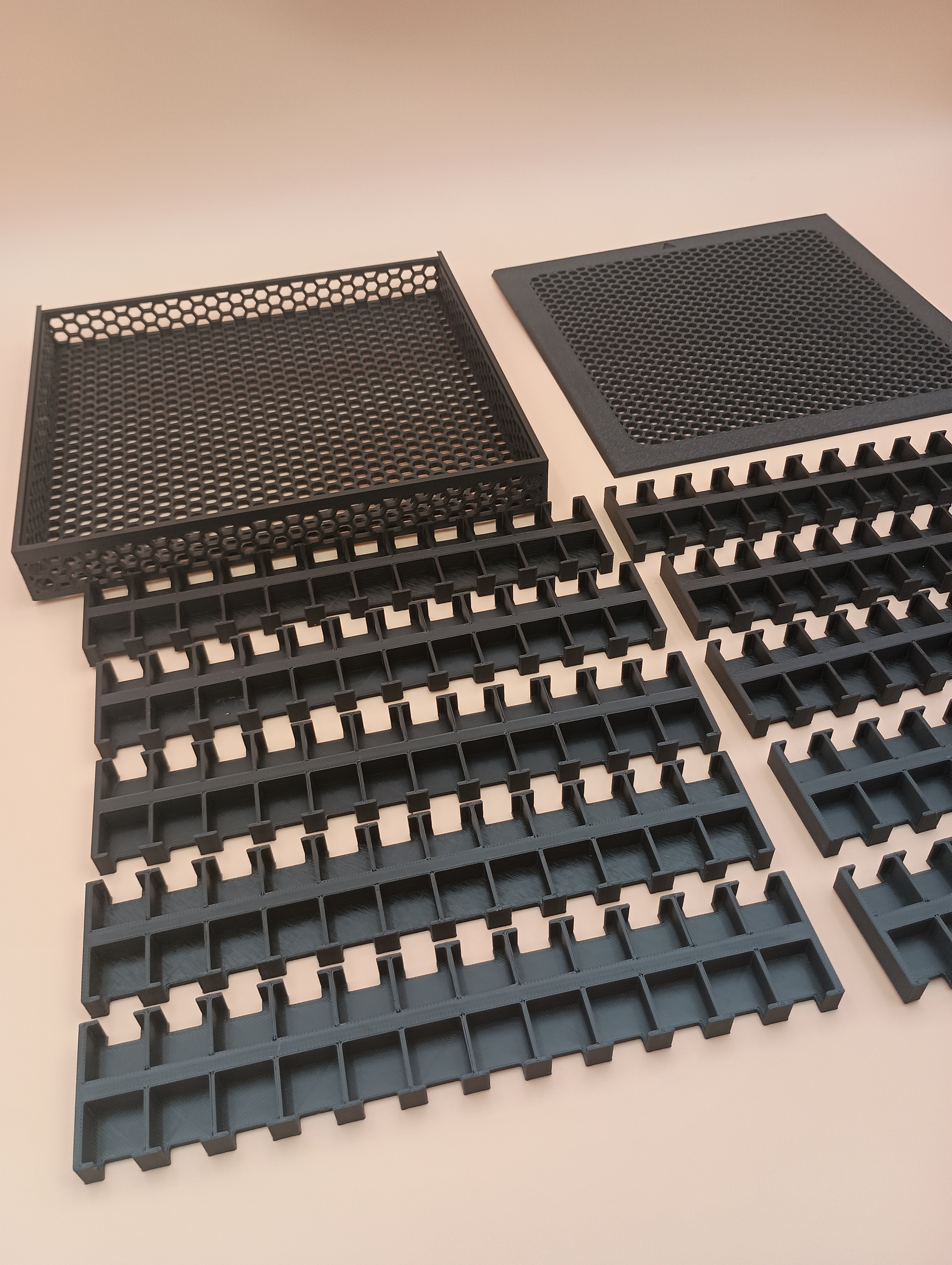 Vertical Safe Wargame Counter Storage Trays - Fits 960 9/16" counters in 22 bins