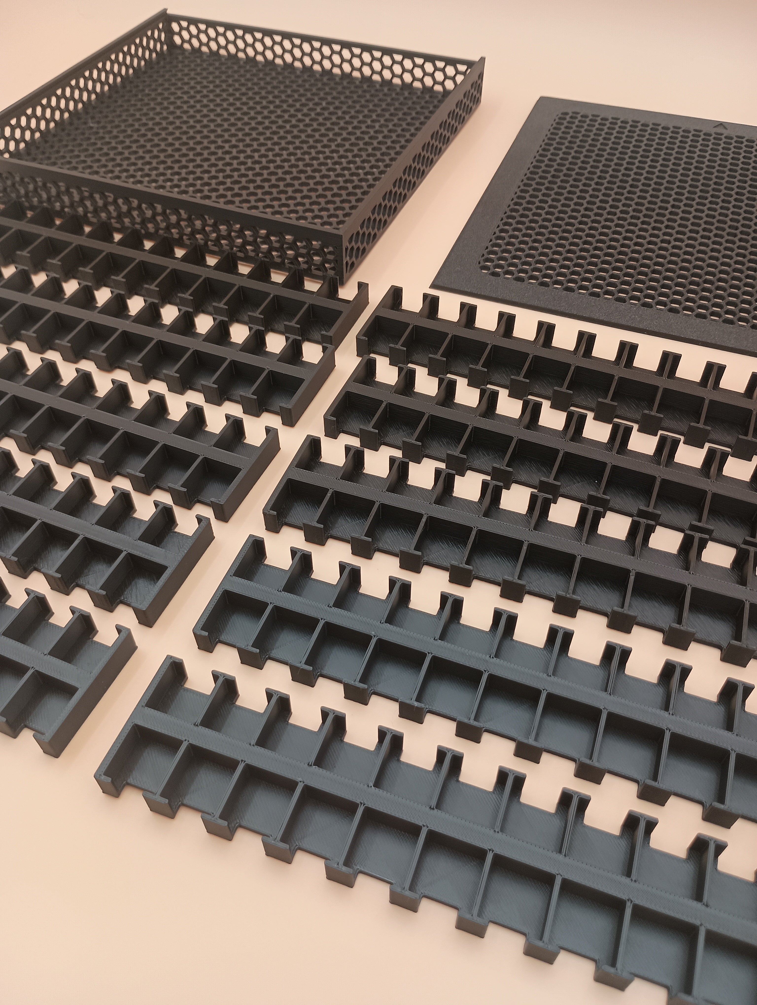 Vertical Safe Wargame Counter Storage Trays - Fits 960 9/16" counters in 22 bins