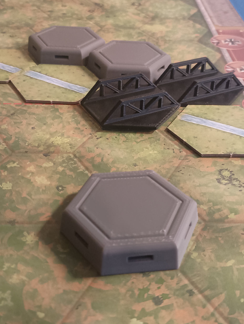 Memoir 44 Bunker and Bridge 3D Upgrade Terrain Replacement Tiles