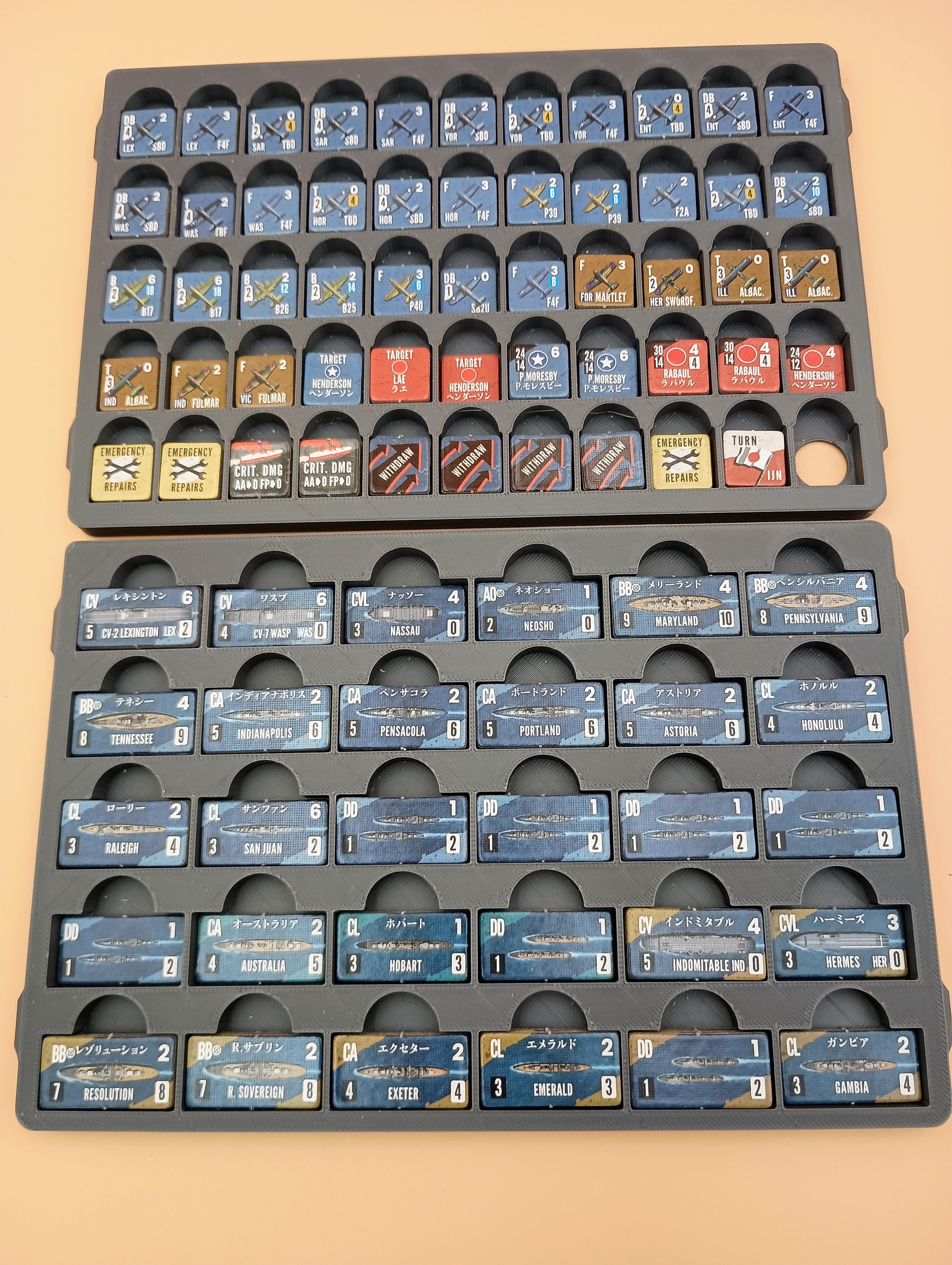Task Force Carrier Battles in the Pacific Storage Insert / Organizer