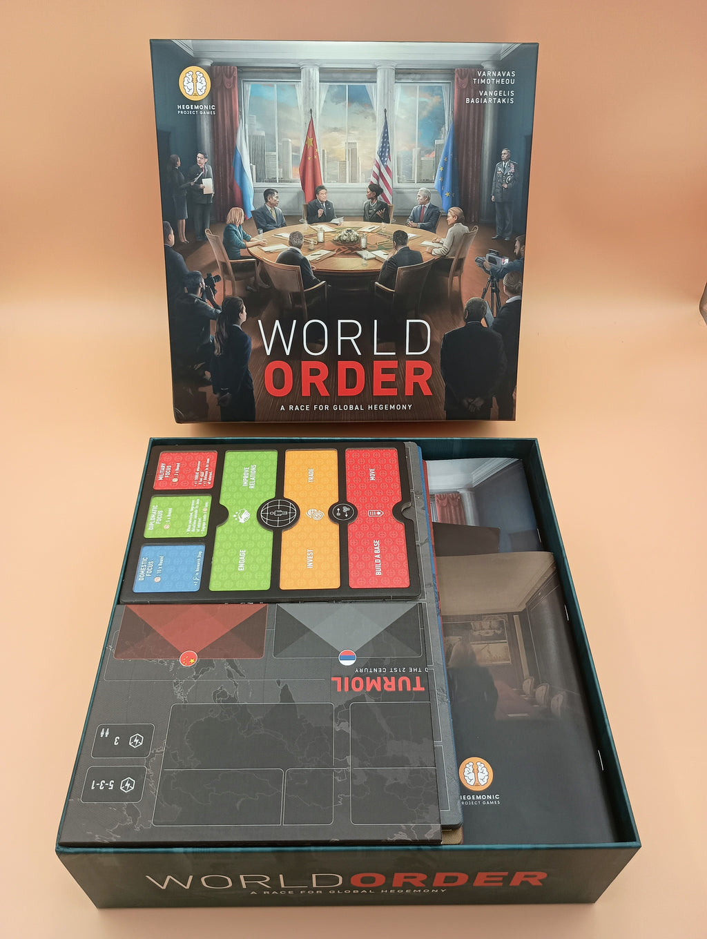 World Order Premium Game Organizer Handles World in Turmoil and Diplomacy & Dominance