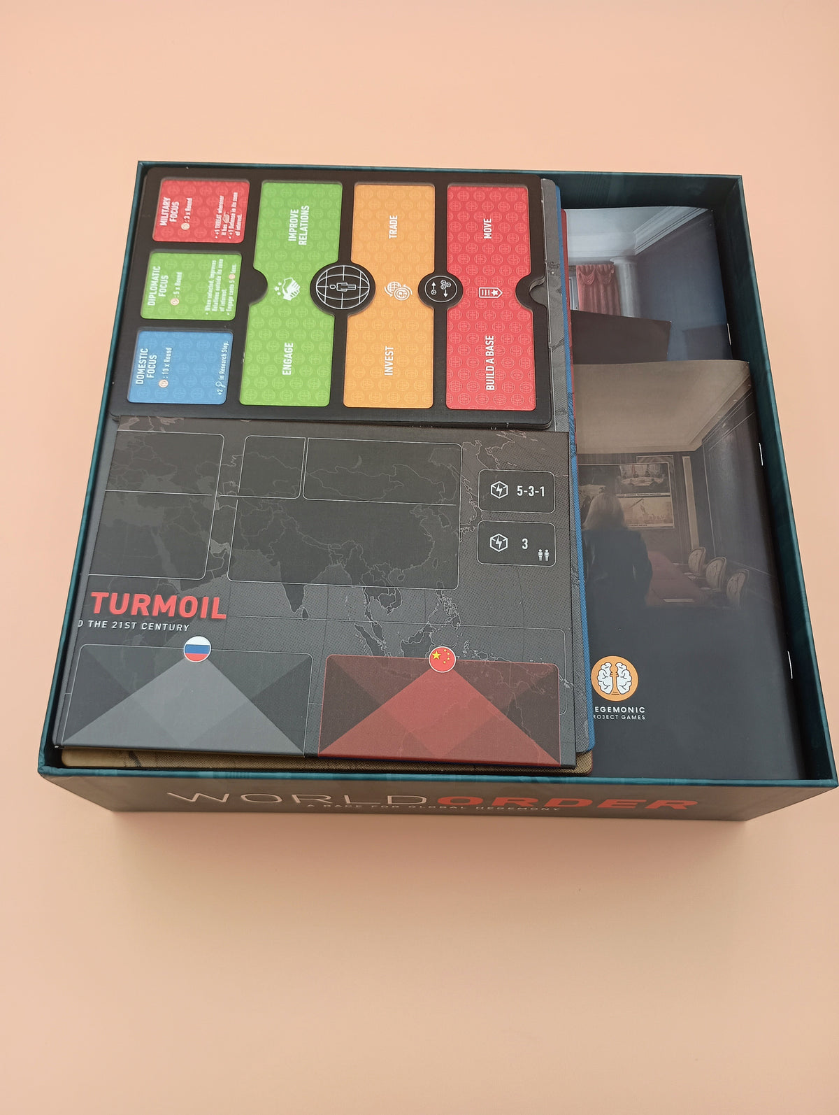 World Order Premium Game Organizer Handles World in Turmoil and Diplomacy & Dominance